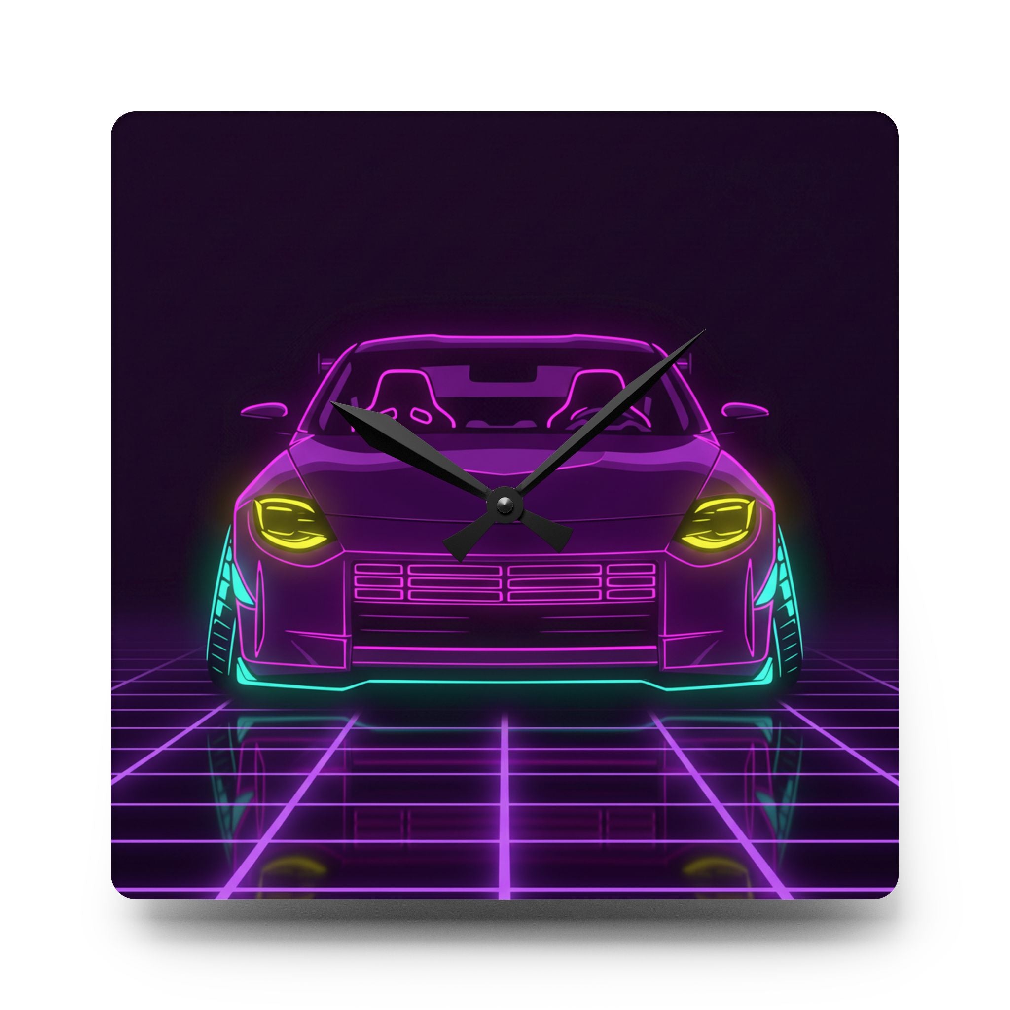 Nissan Z RZ34 (2023+) Neon Synthwave Wall Clock