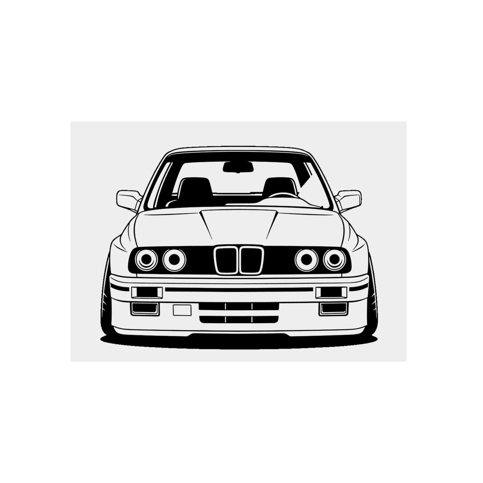 BMW E30 Metal Wall Sign