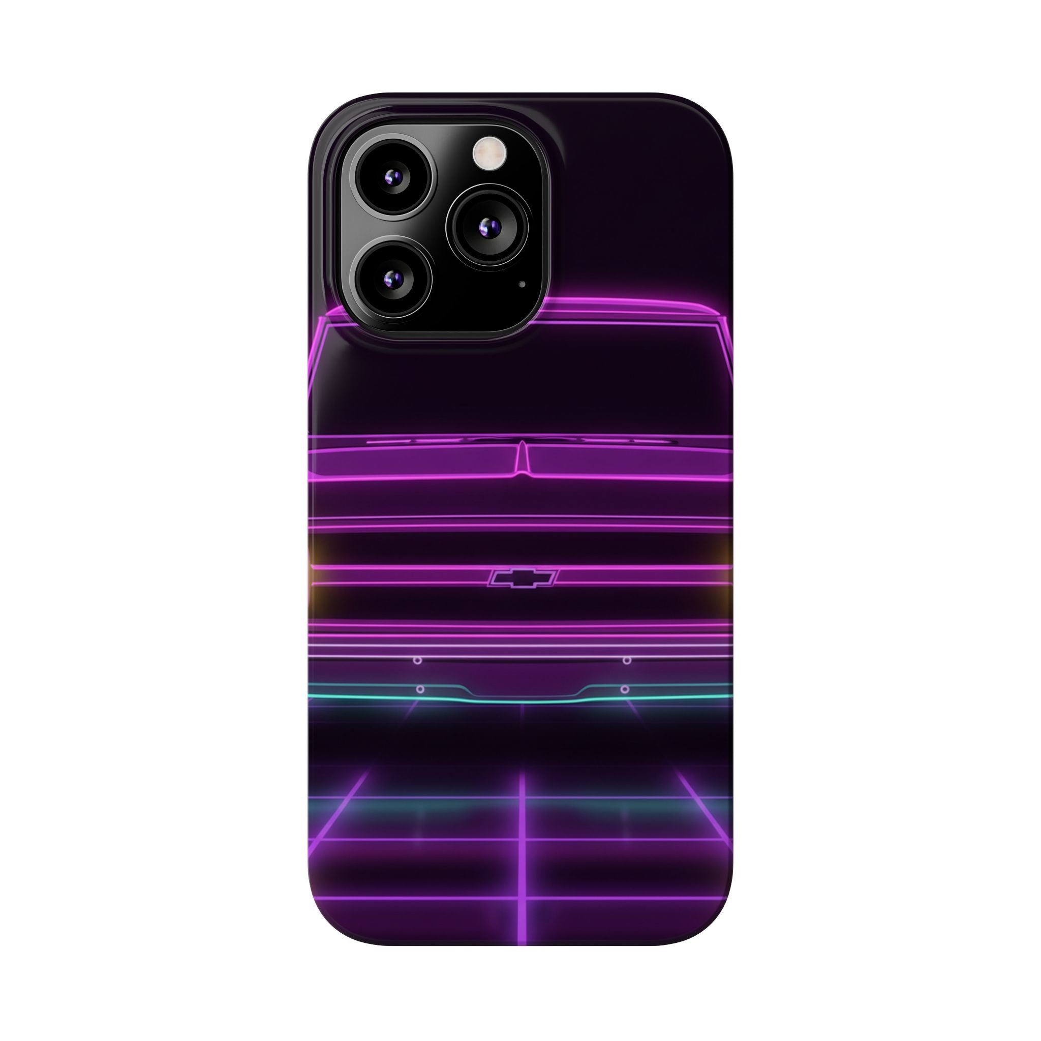 Chevy C10 Pickup (1967-72) Pro-Touring Neon Synthwave Phone Case