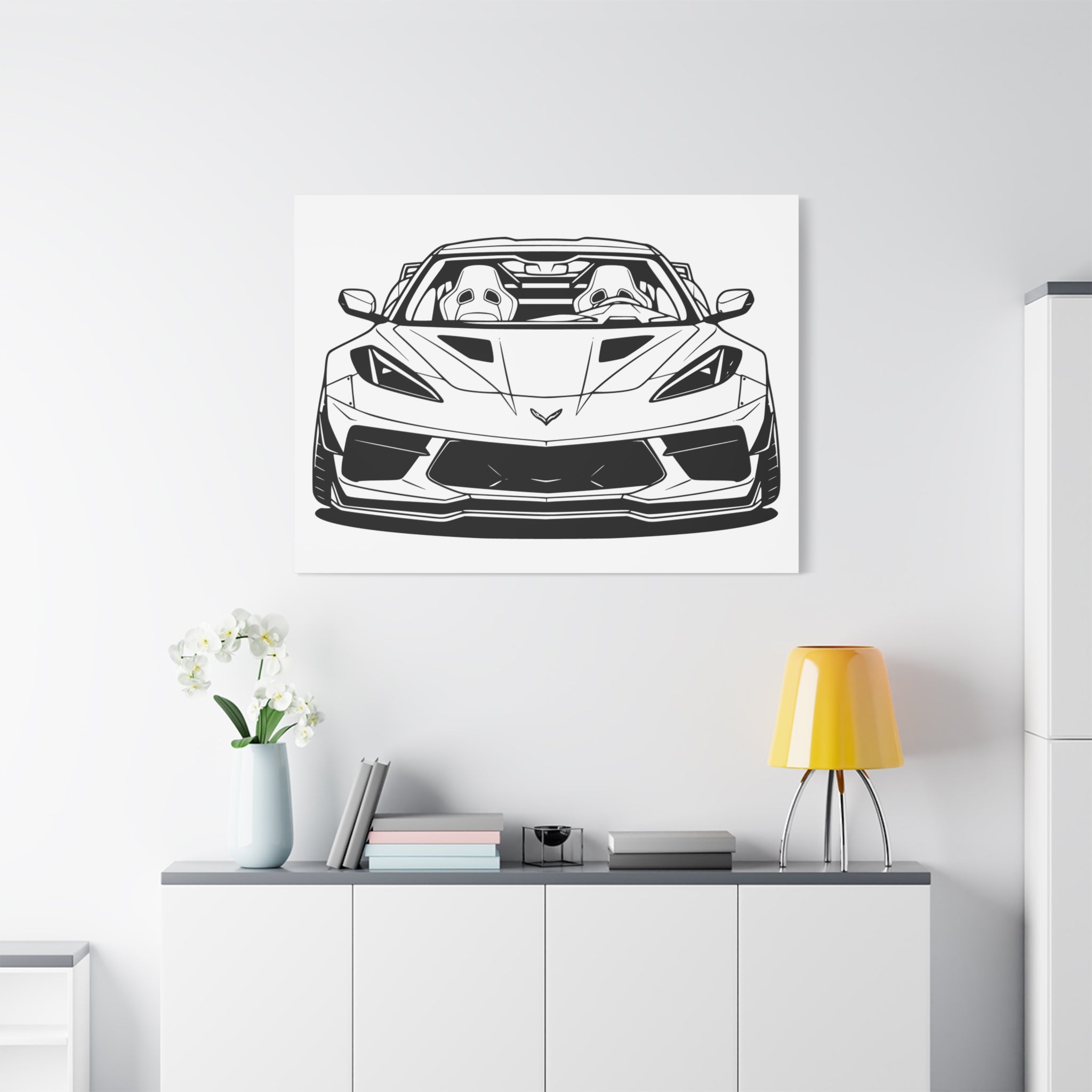 Corvette C8 (2020+) Canvas Wall Art
