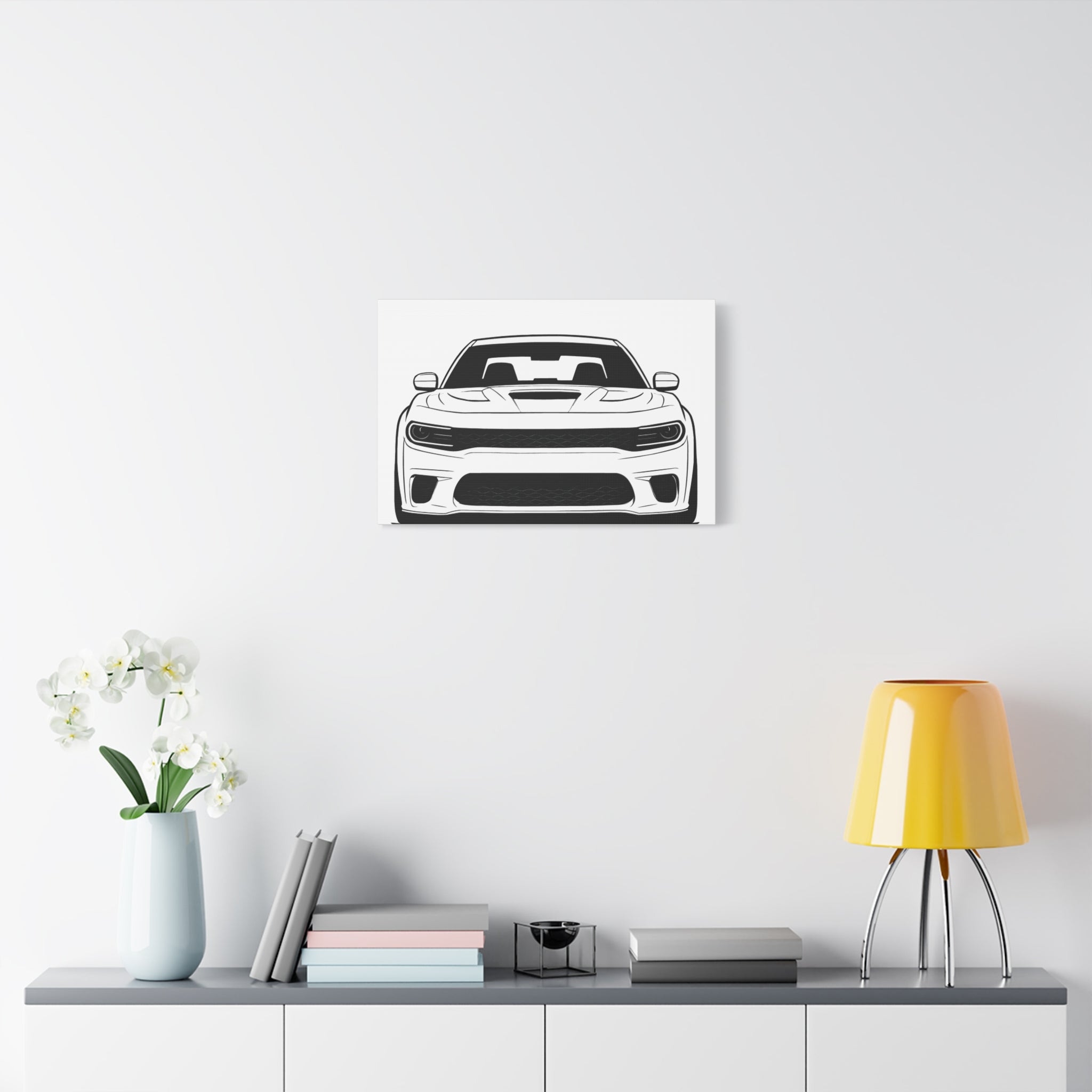 Dodge Charger SRT Hellcat Canvas Wall Art