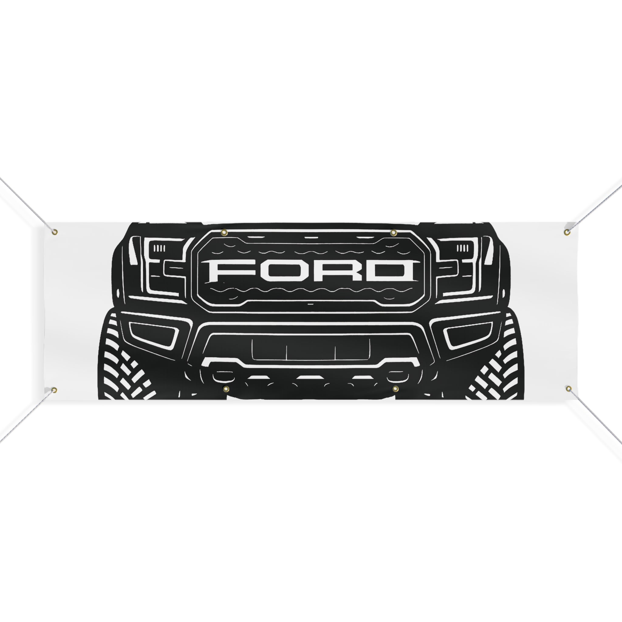 Ford Raptor (Gen 3) Banner Greyscale