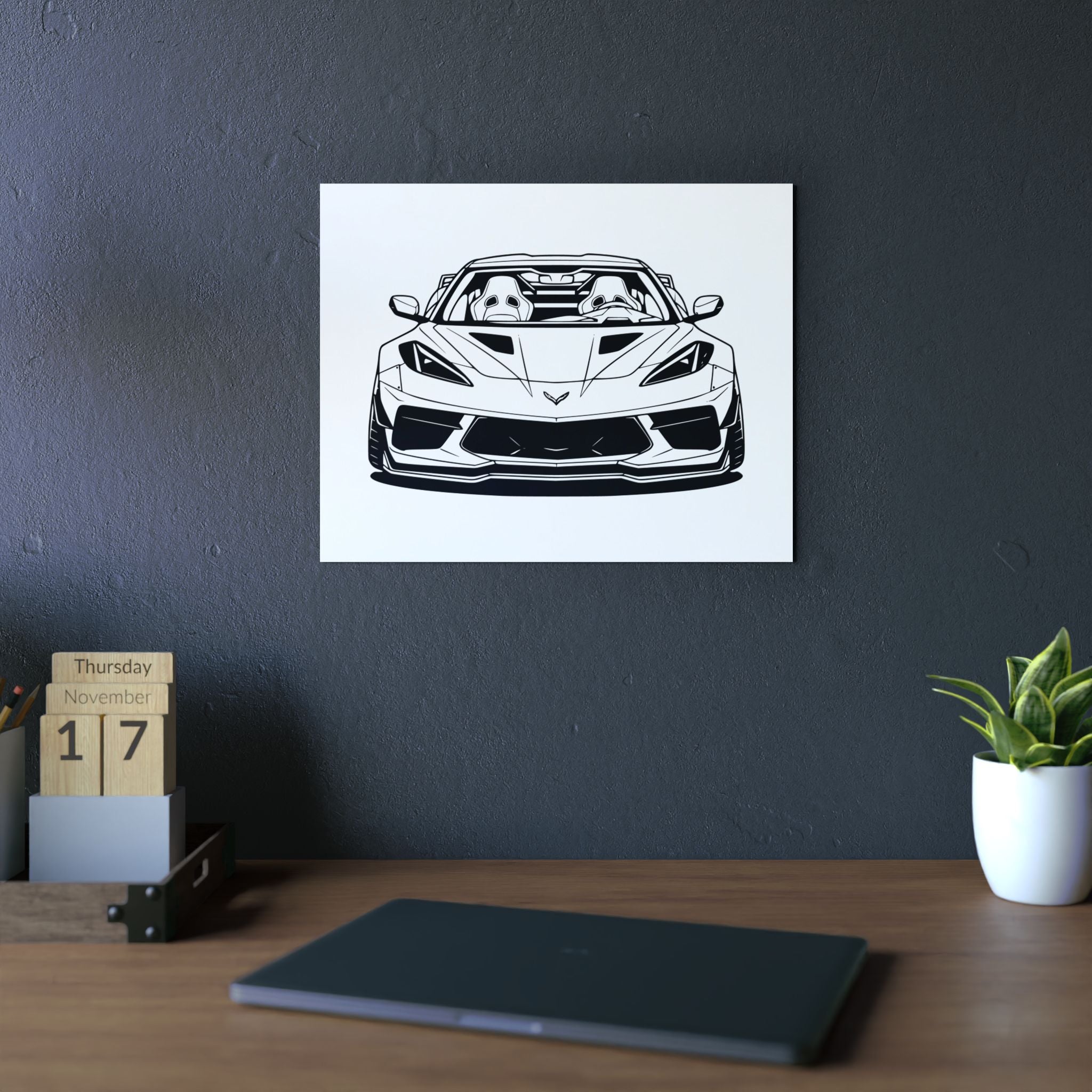 Corvette C8 (2020+) Metal Wall Sign