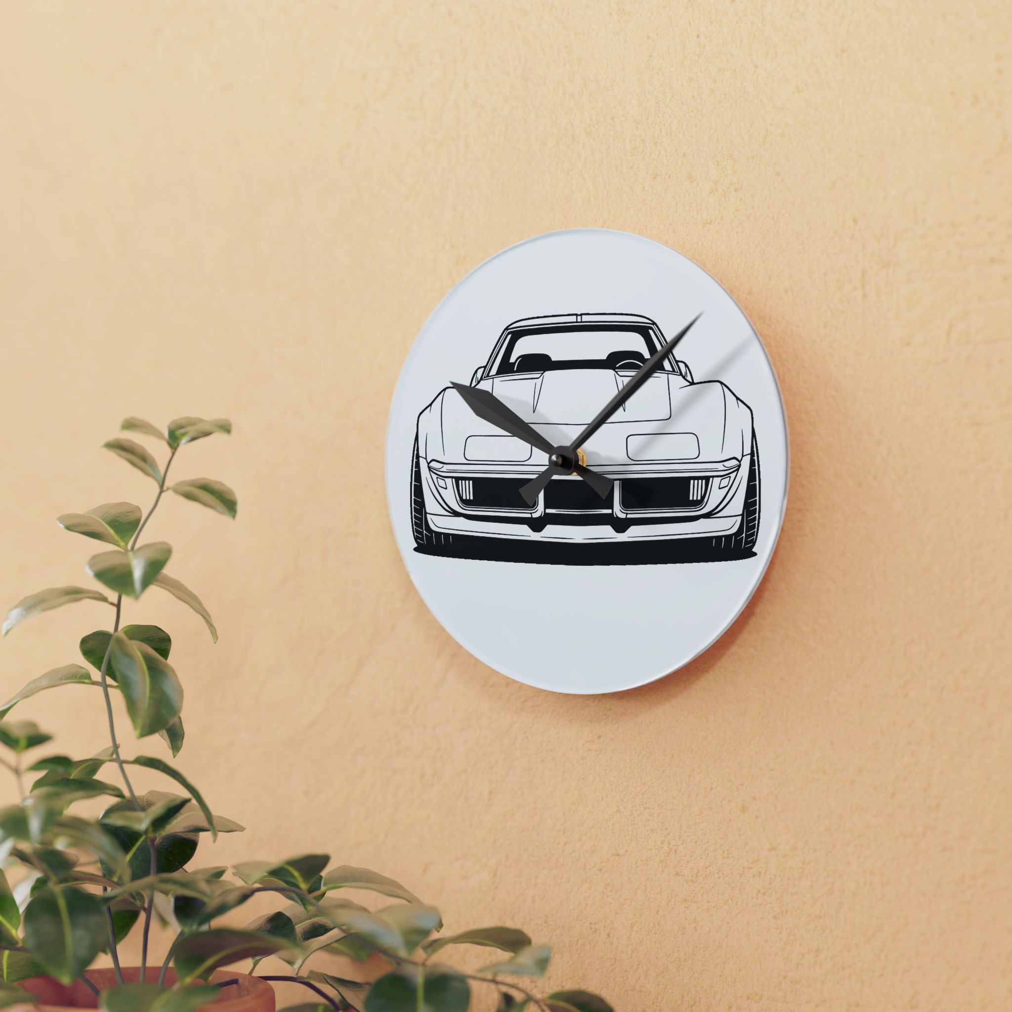 1969 Corvette Stingray C3 Wall Clock