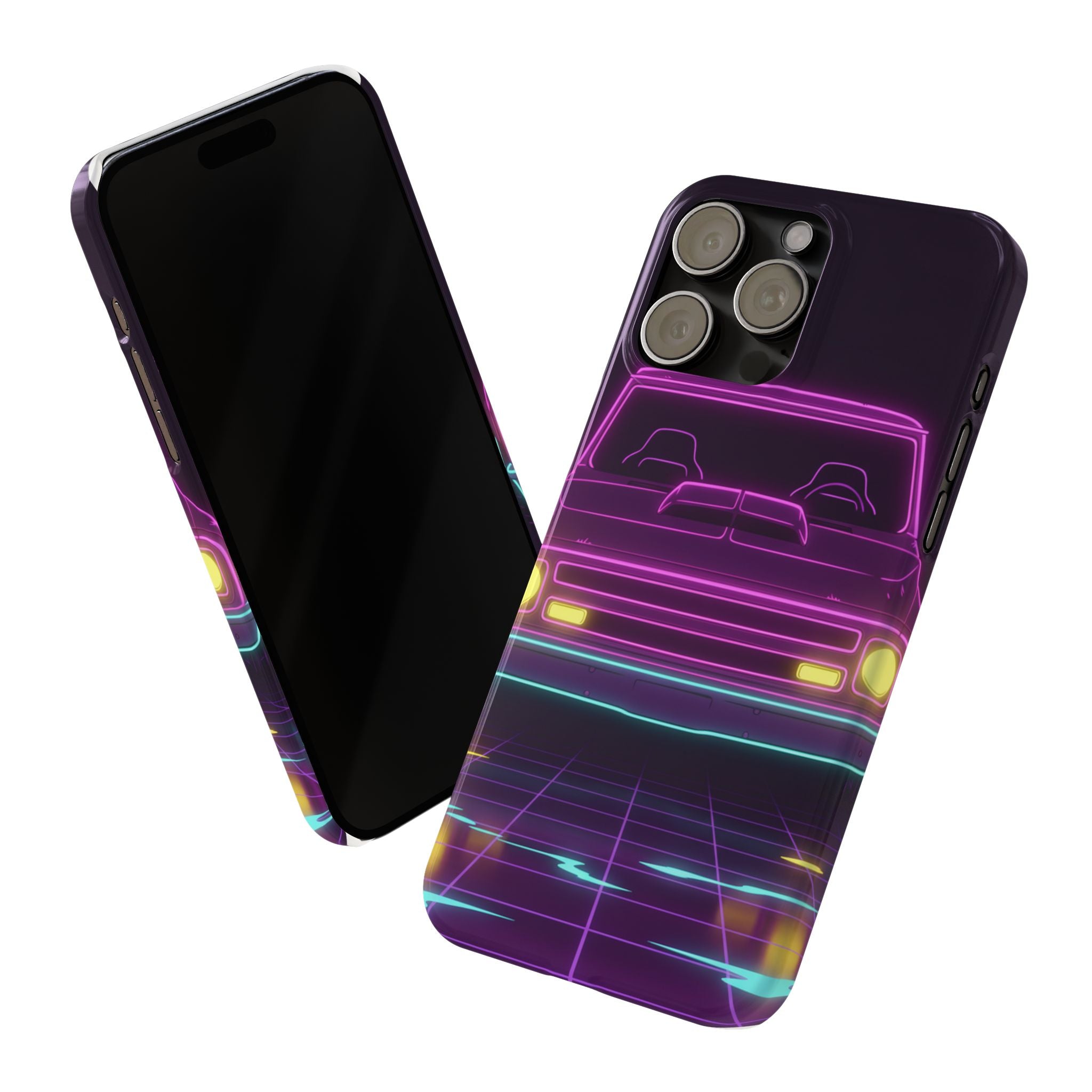 Chevy C10 Pickup (1967-72) Neon Synthwave Phone Case