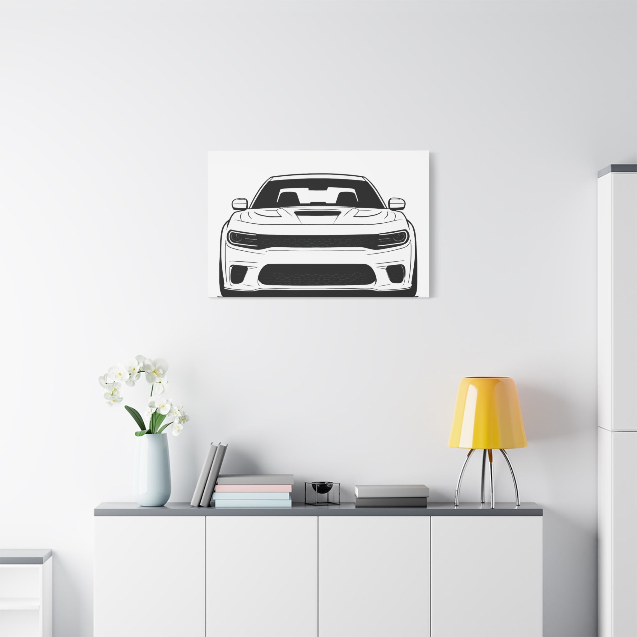 Dodge Charger SRT Hellcat Canvas Wall Art