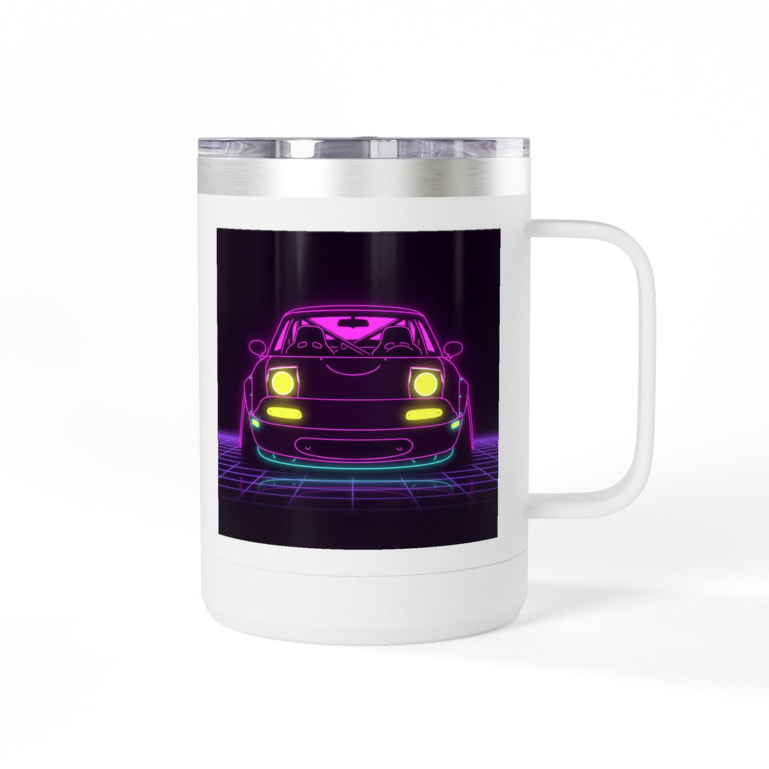 Mazda Miata NA (1989-97) Neon Synthwave Coffee Mug