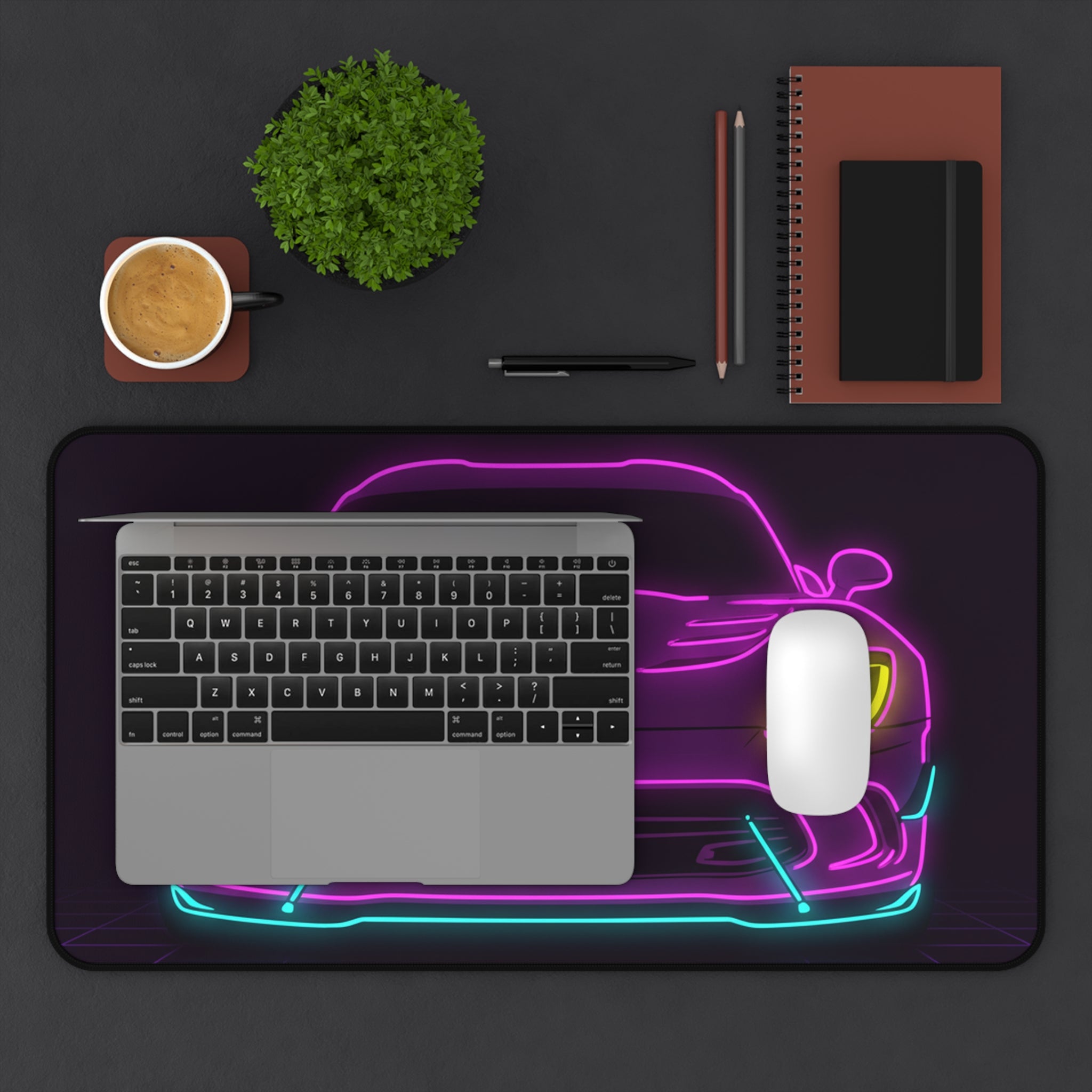Dodge Viper (1992-17) Neon Synthwave Desk Mat