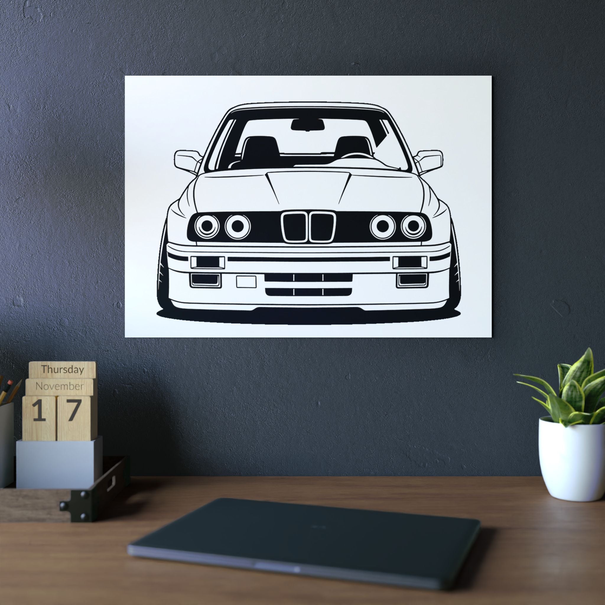 BMW E30 Metal Wall Sign