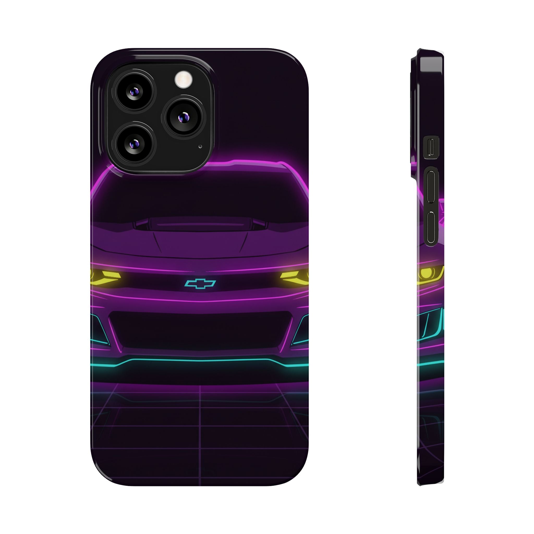 Chevrolet Camaro ZL1 Neon Synthwave Phone Case