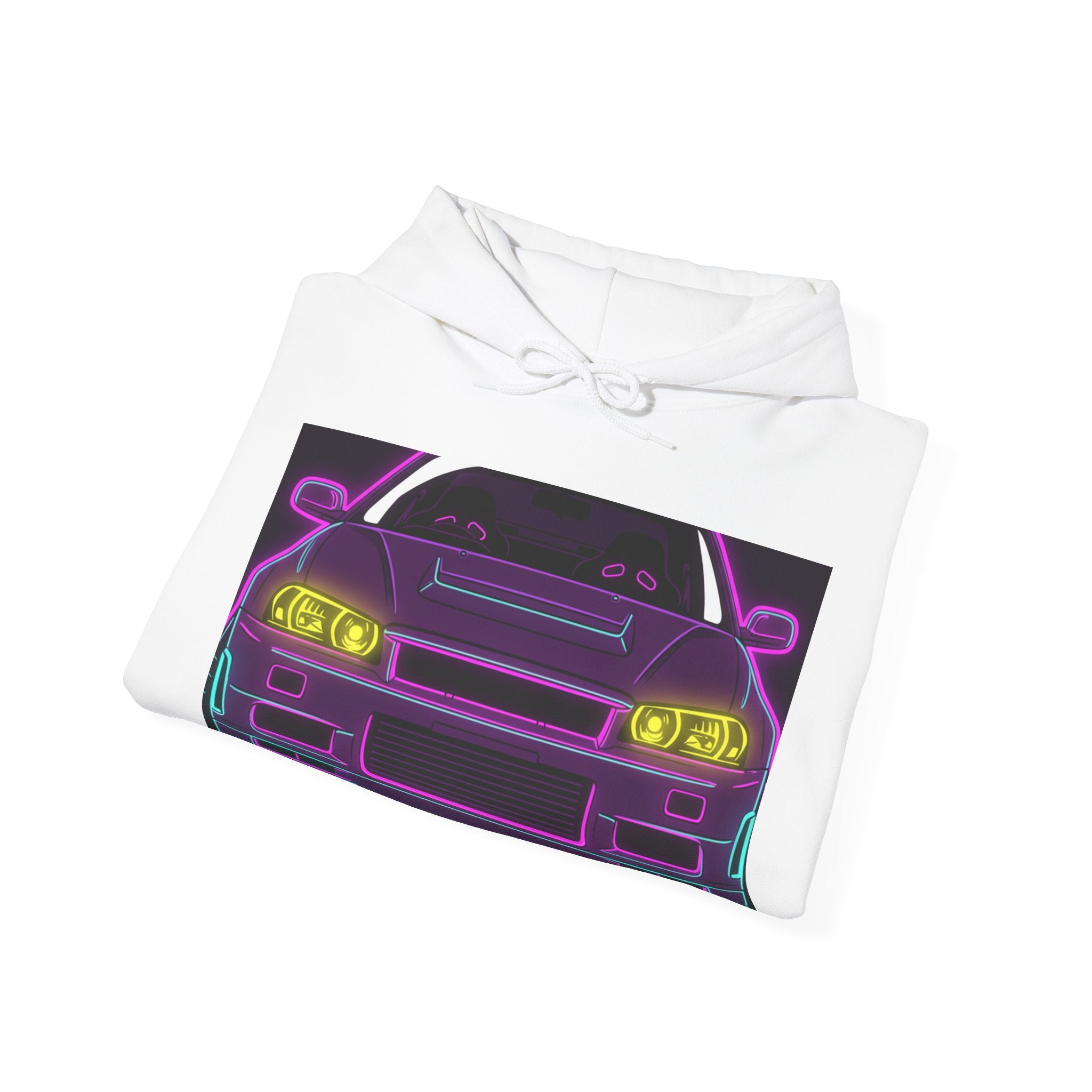 Nissan GT-R Neon Synthwave Unisex Hoodie