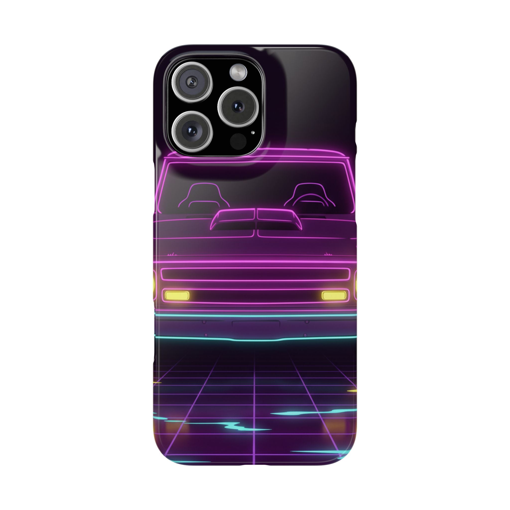 Chevy C10 Pickup (1967-72) Neon Synthwave Phone Case