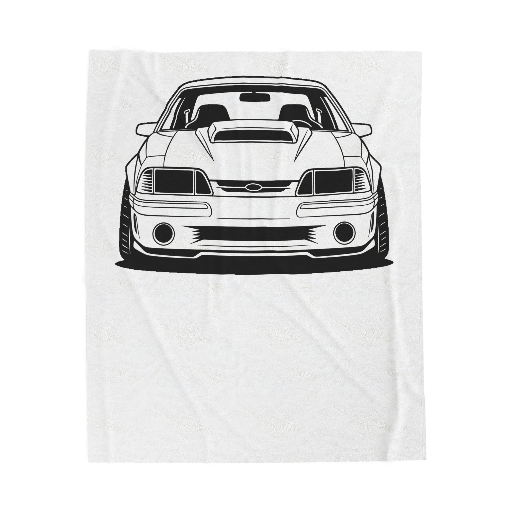 Ford Mustang Fox Body GT Velveteen Plush Blanket