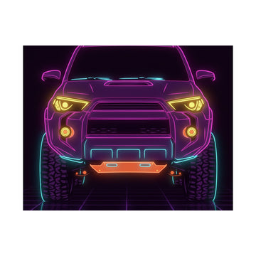 Toyota 4Runner TRD Pro Neon Synthwave Poster