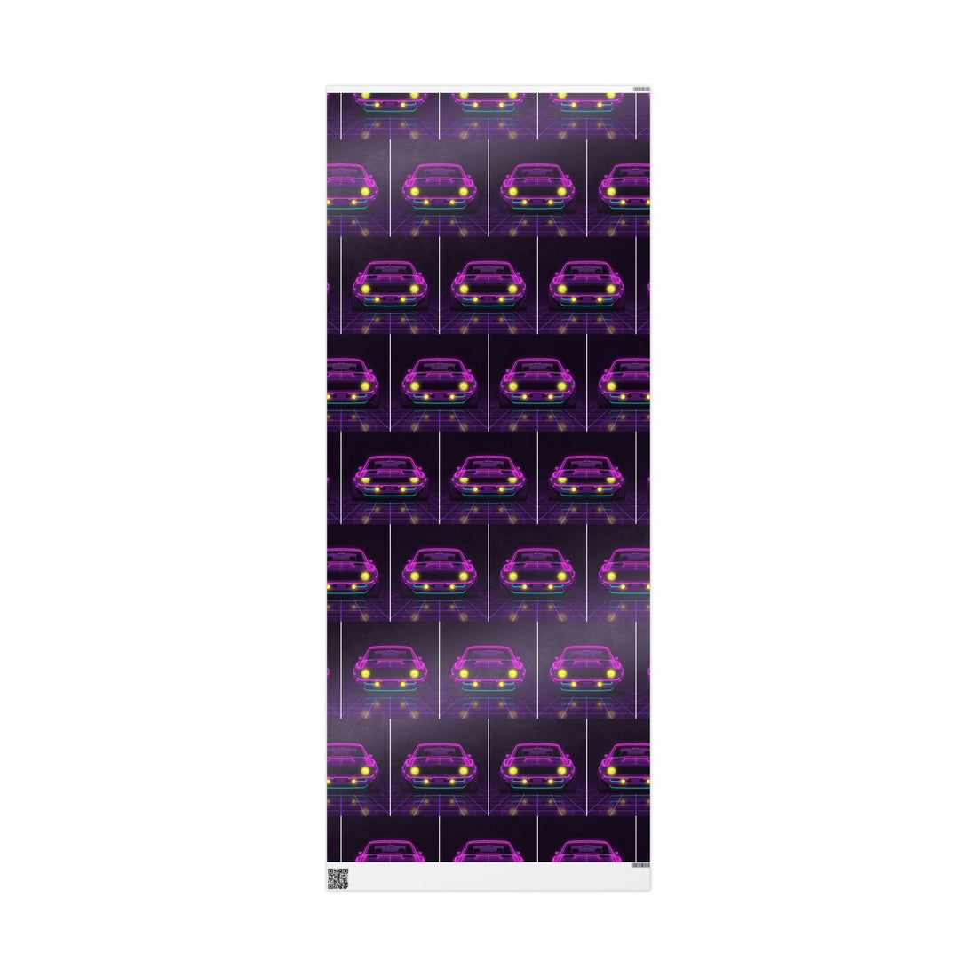 1969 Chevrolet Camaro SS Neon Synthwave Gift Wrapping Paper