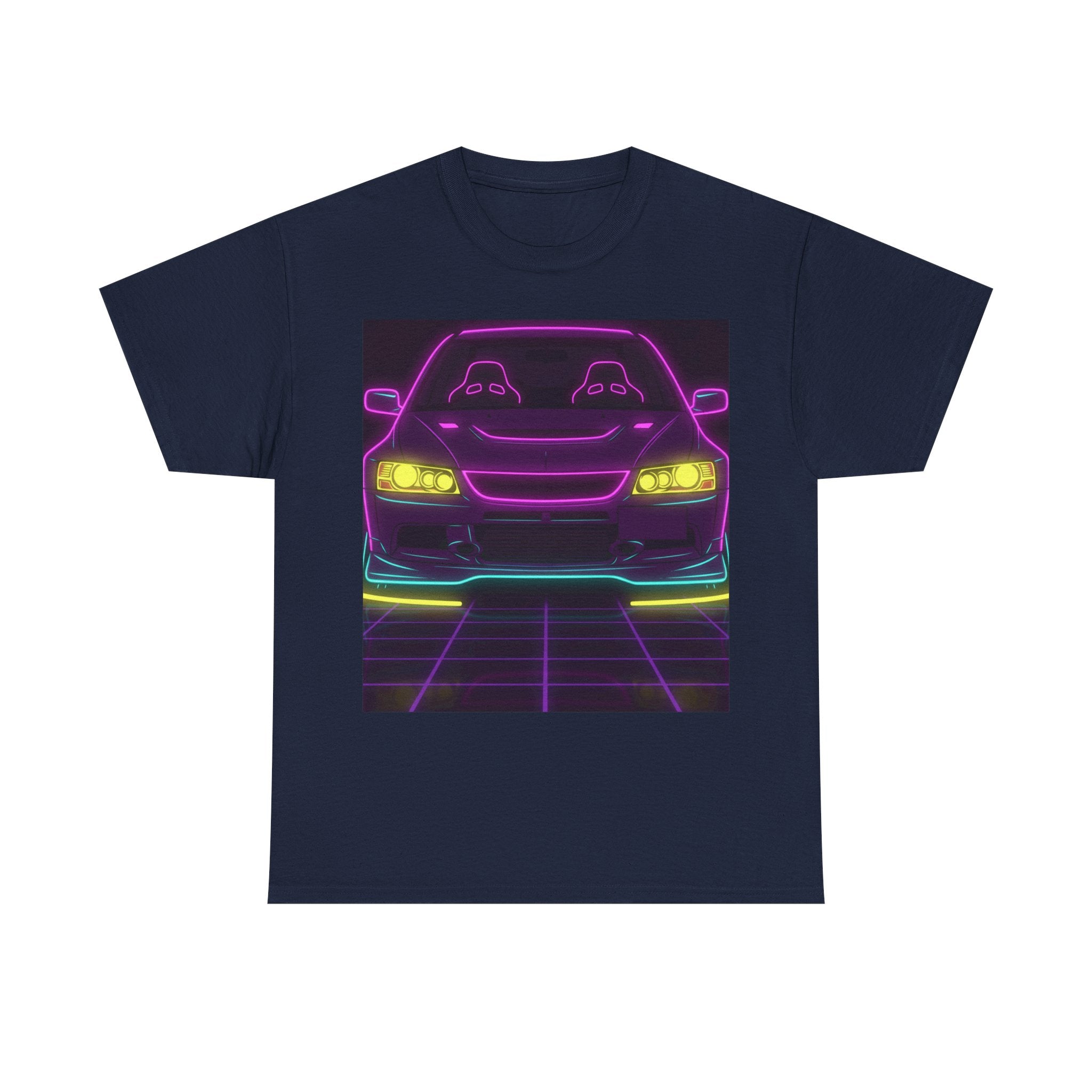 Mitsubishi Evo IX (2005-07) Neon Synthwave Unisex Tee