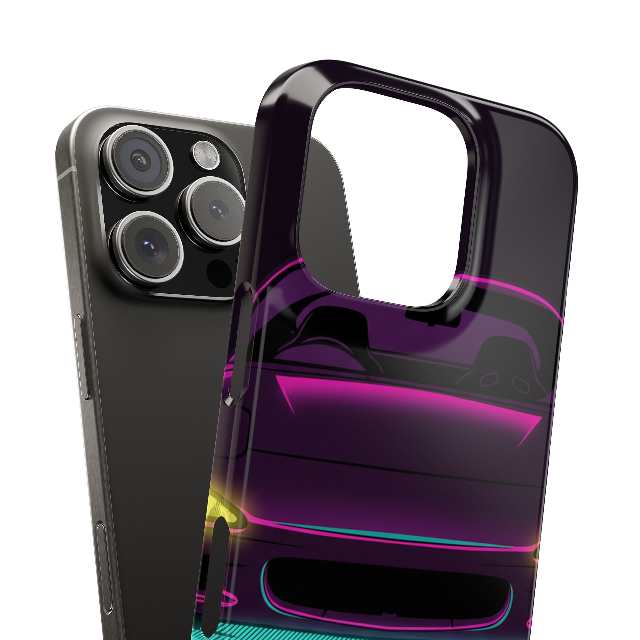 Mazda RX-7 FD Neon Synthwave Phone Case
