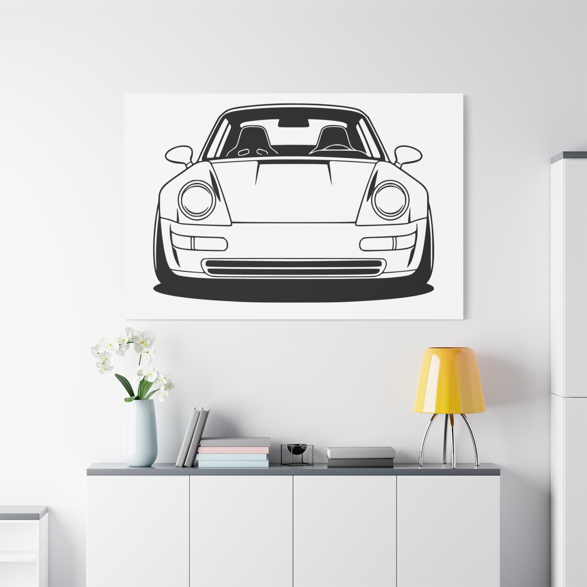 Porsche 964 Singer Canvas Wall Art