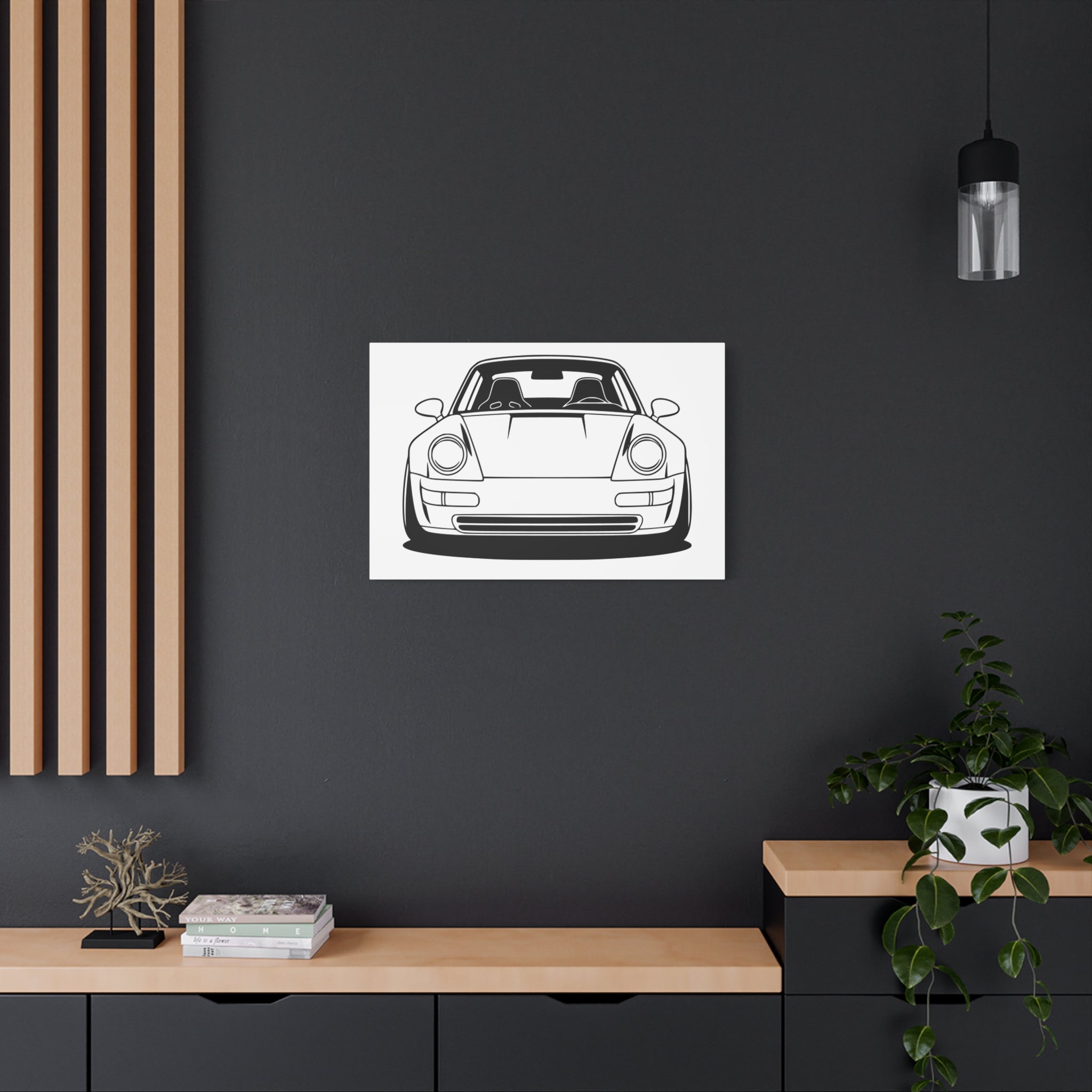 Porsche 964 Singer Canvas Wall Art