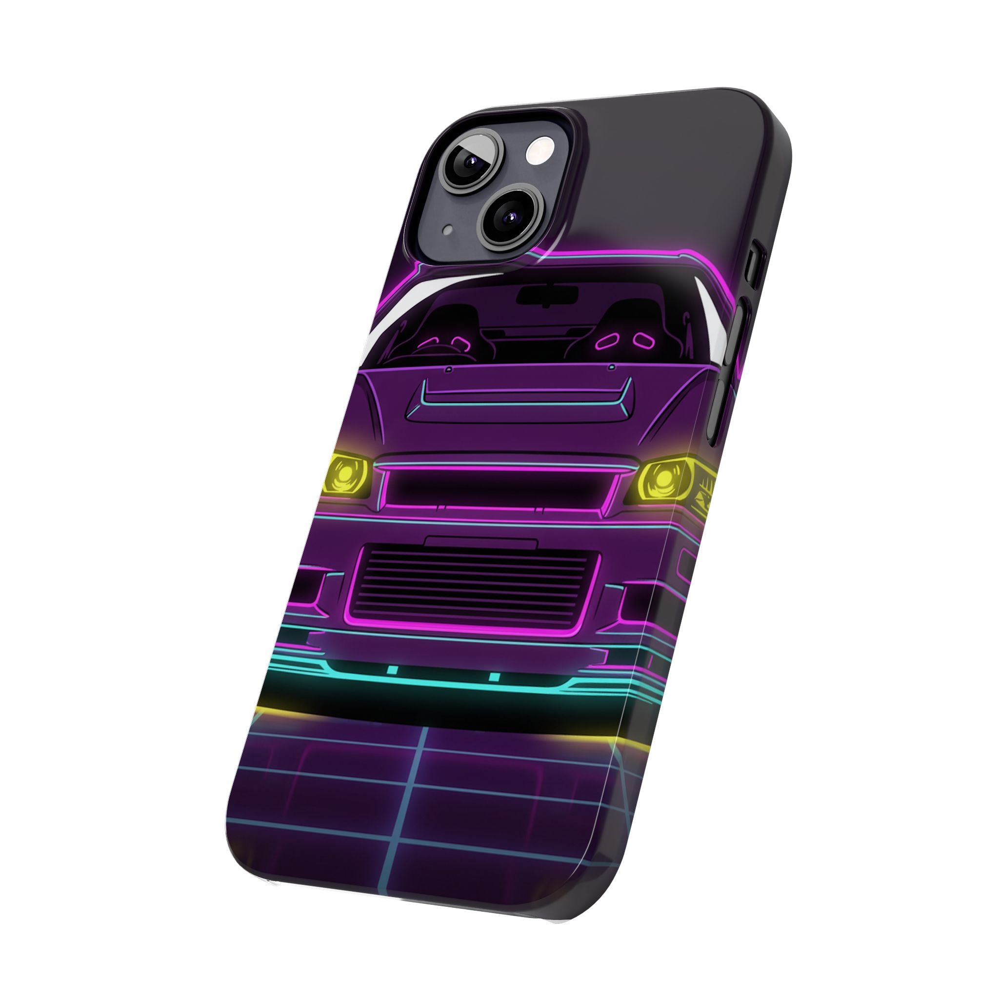 Nissan GT-R Neon Synthwave Phone Case