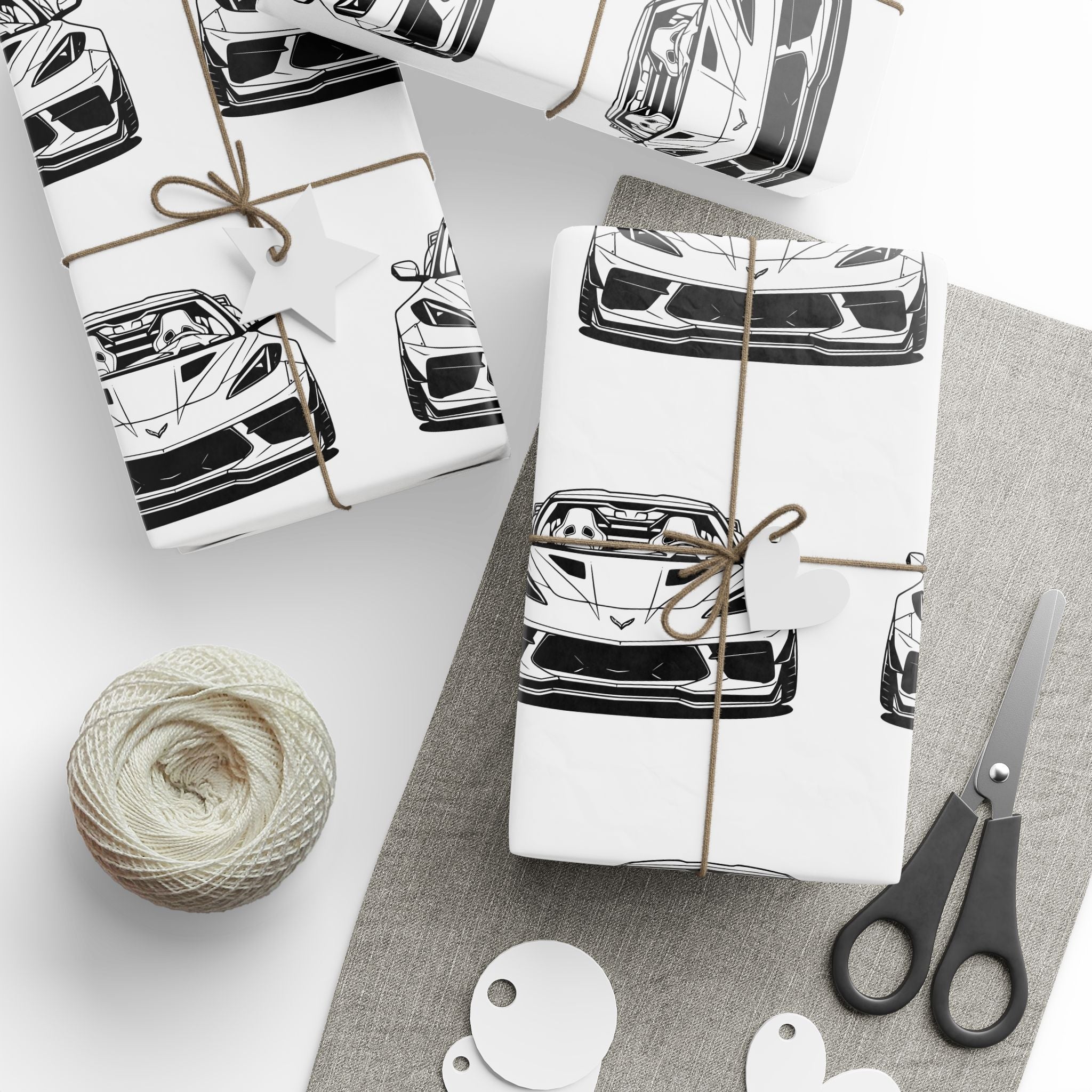 Corvette C8 (2020+) Gift Wrapping Paper