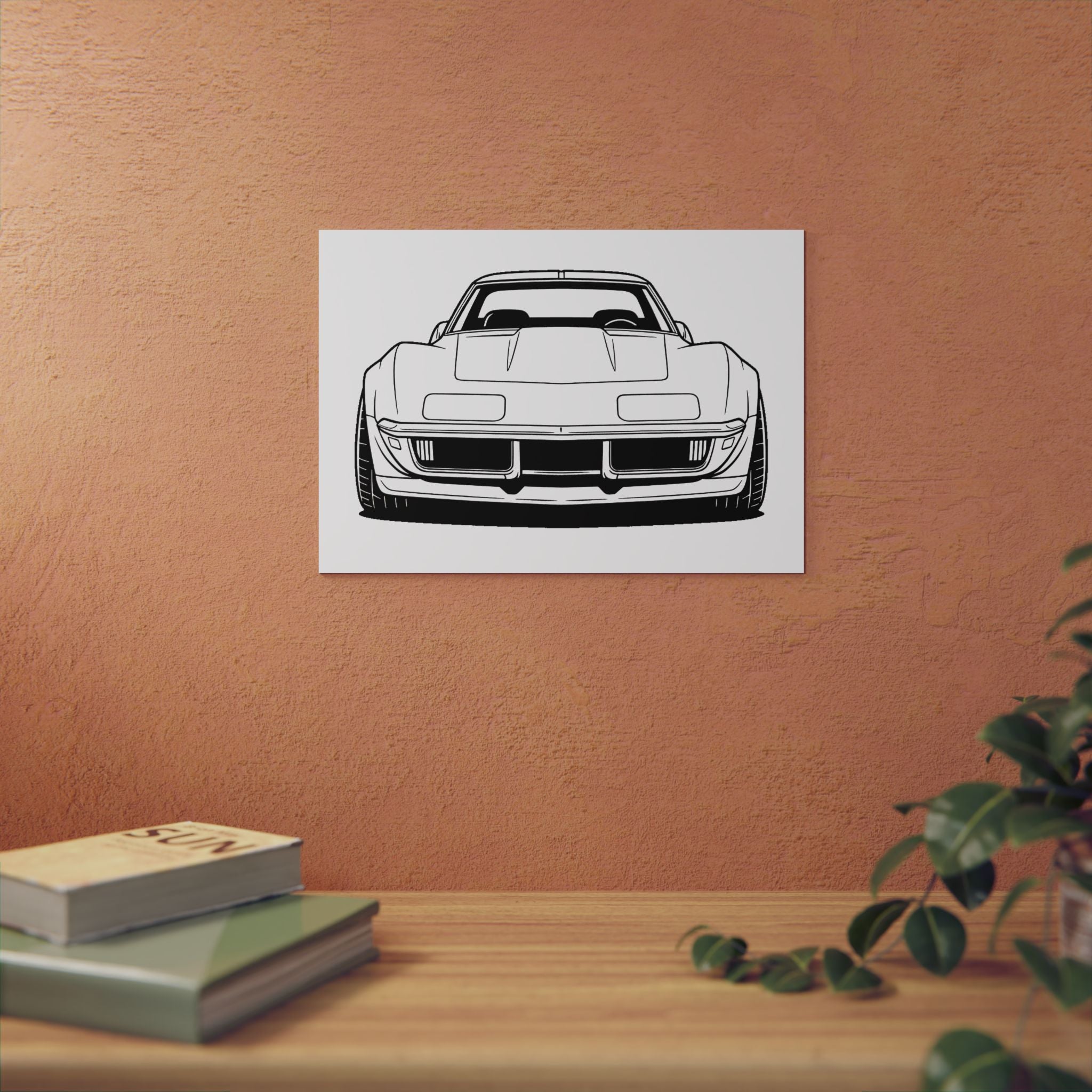1969 Corvette Stingray C3 Metal Wall Sign