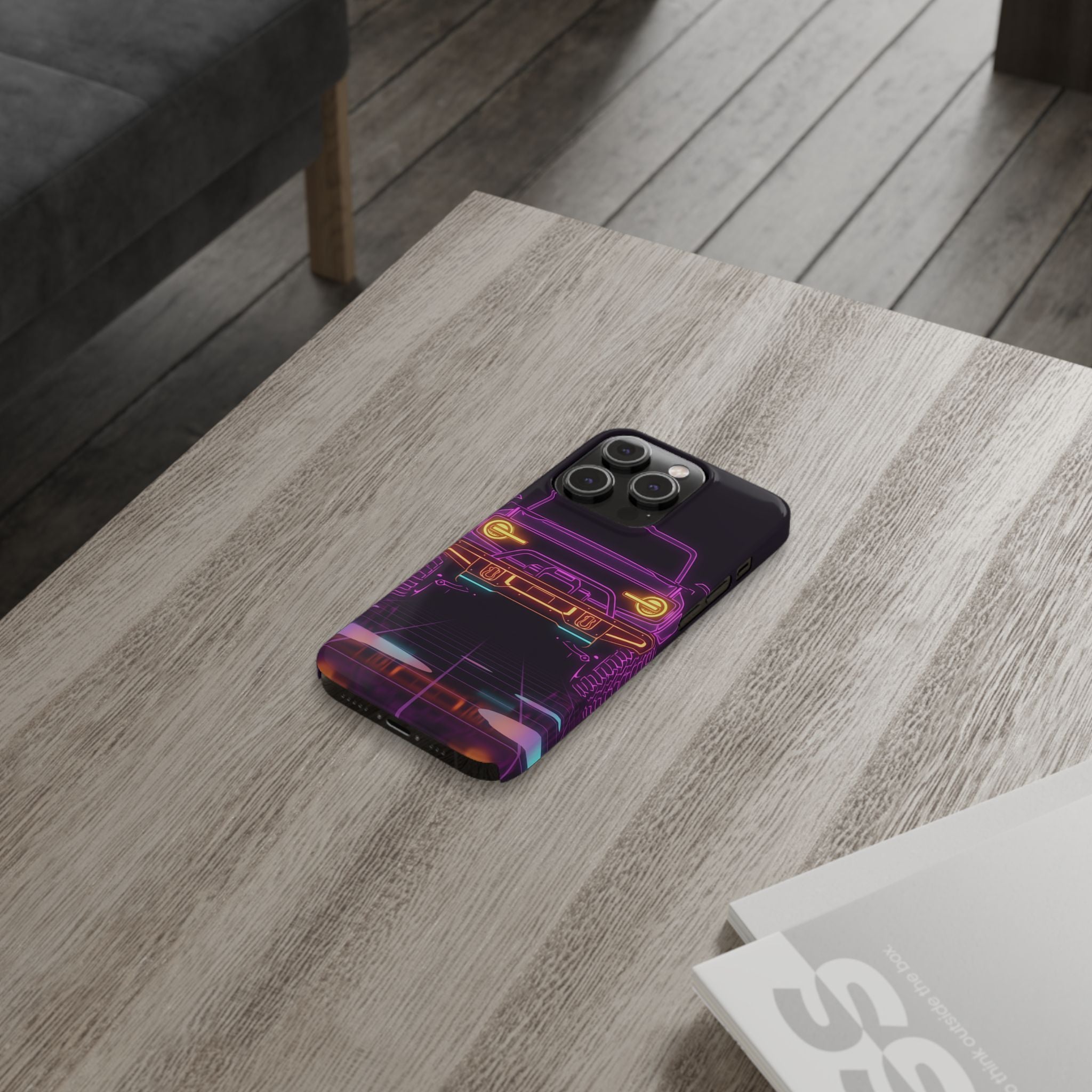 Ford Bronco (2021+) Neon Synthwave Phone Case