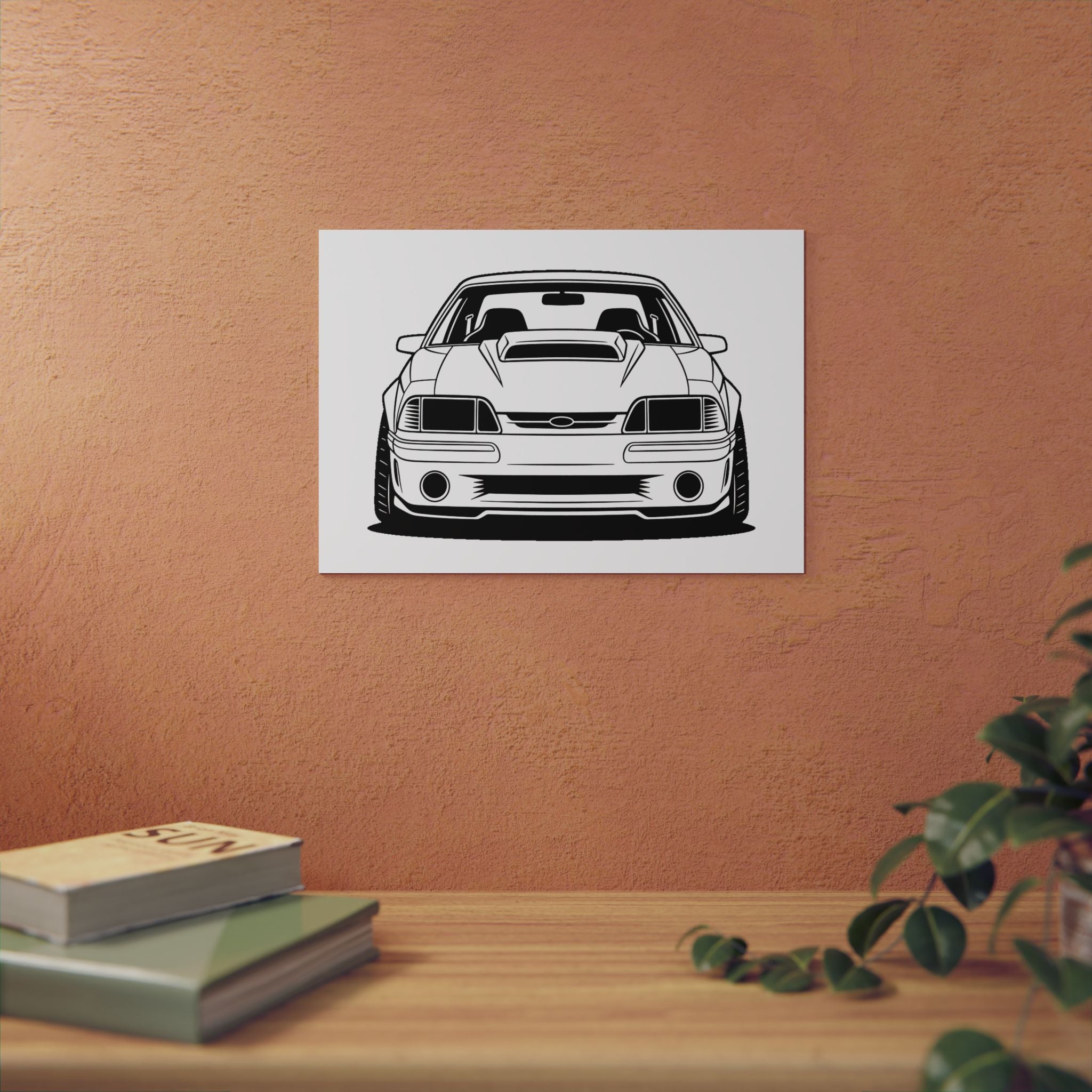 Ford Mustang Fox Body GT Metal Wall Sign