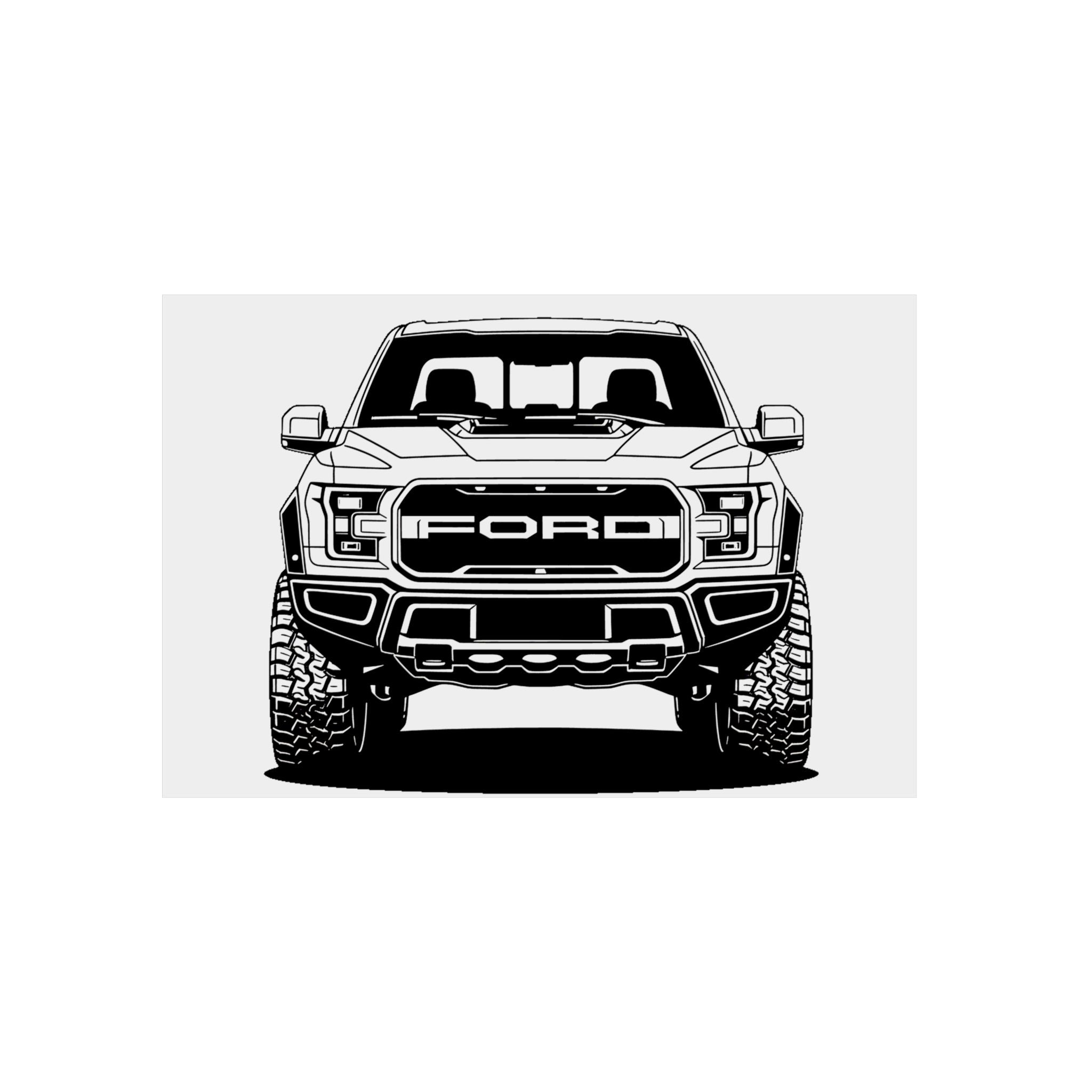 Ford F-150 Raptor Gen 2 Metal Wall Sign