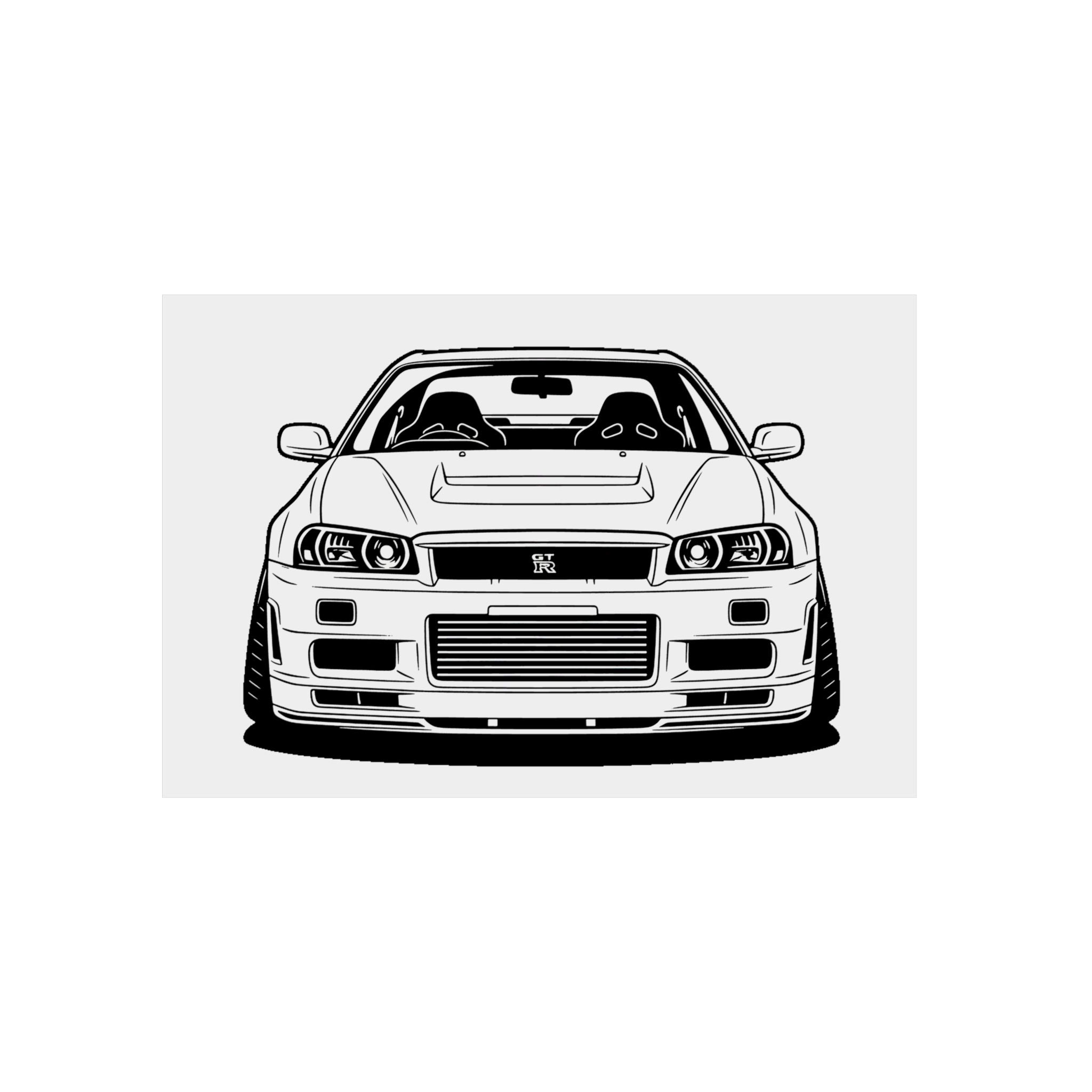 Nissan GT-R Metal Wall Sign