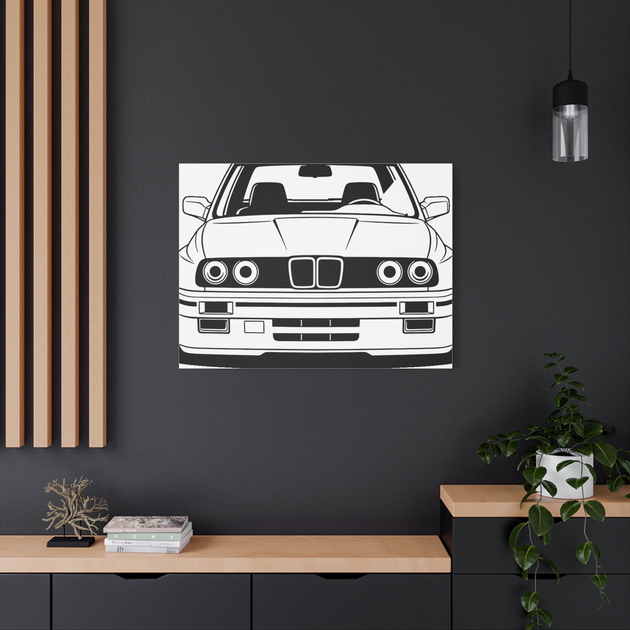 BMW E30 Canvas Wall Art