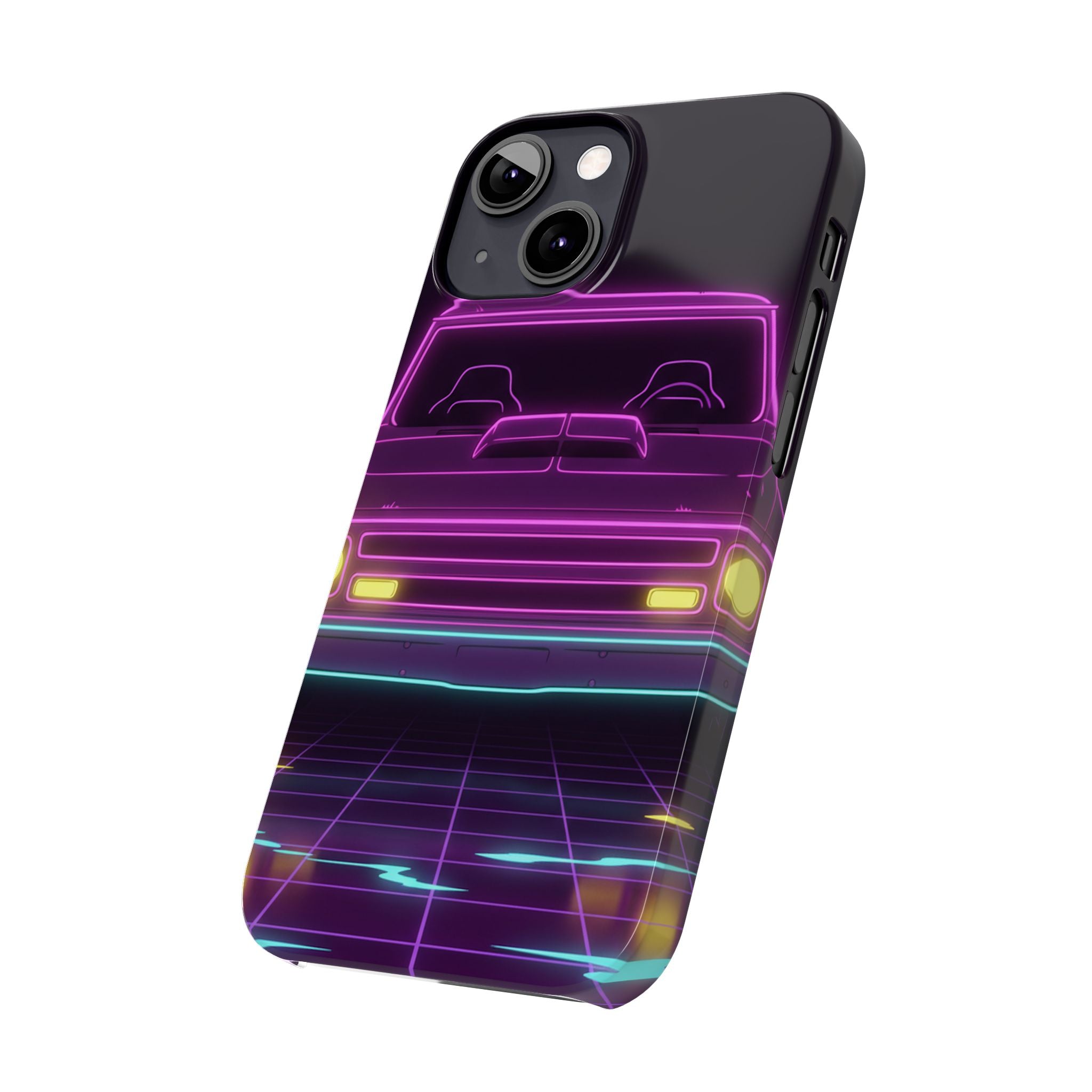 Chevy C10 Pickup (1967-72) Neon Synthwave Phone Case