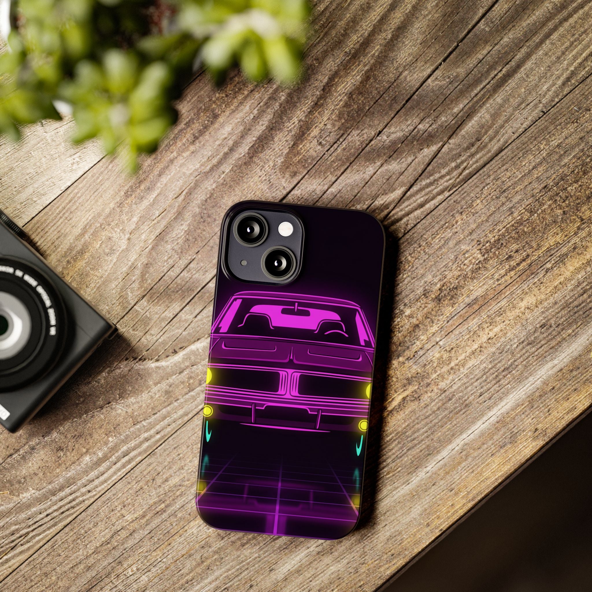 Dodge Charger R/T (1968-70) Resto-Mod Neon Synthwave Phone Case