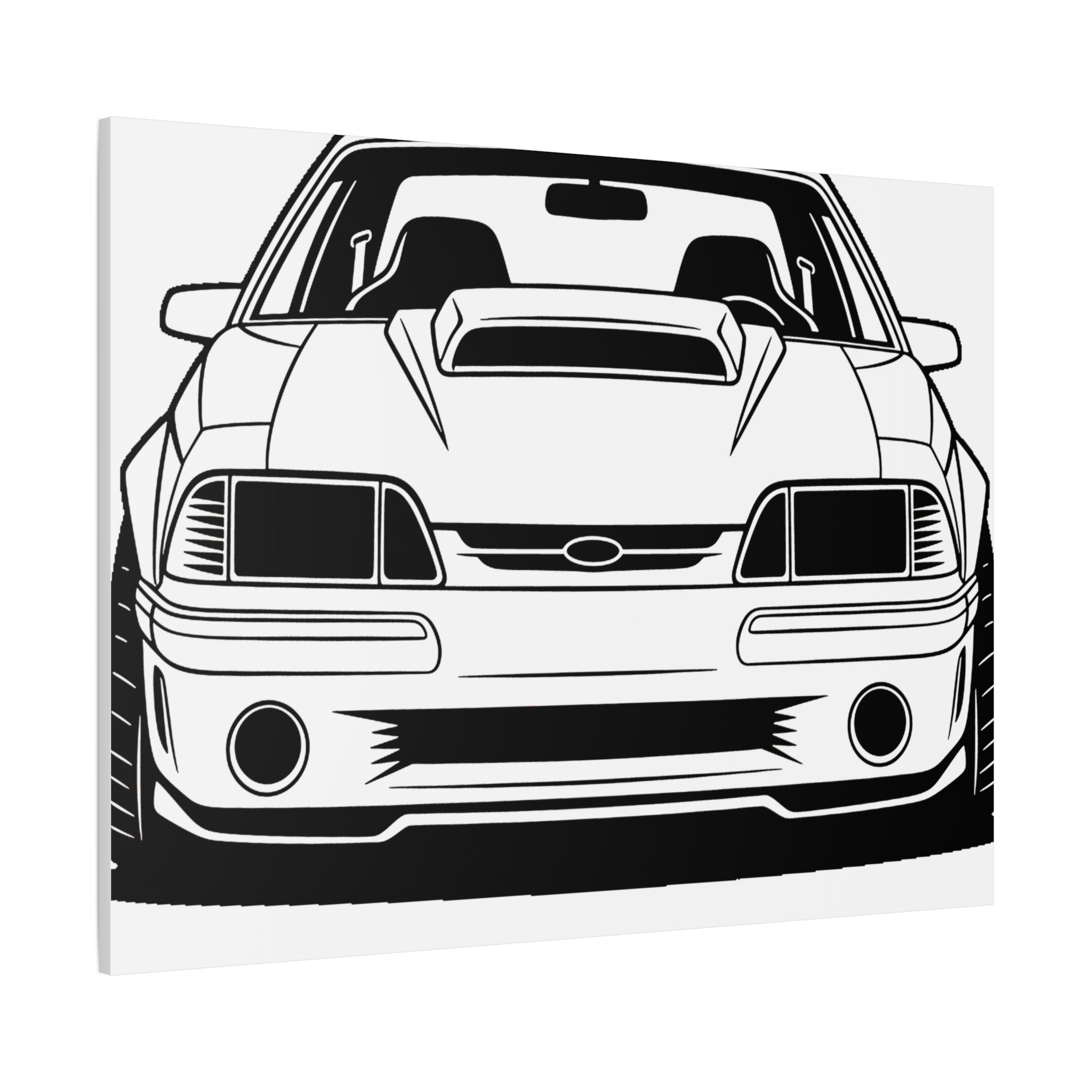 Ford Mustang Fox Body GT Canvas Wall Art