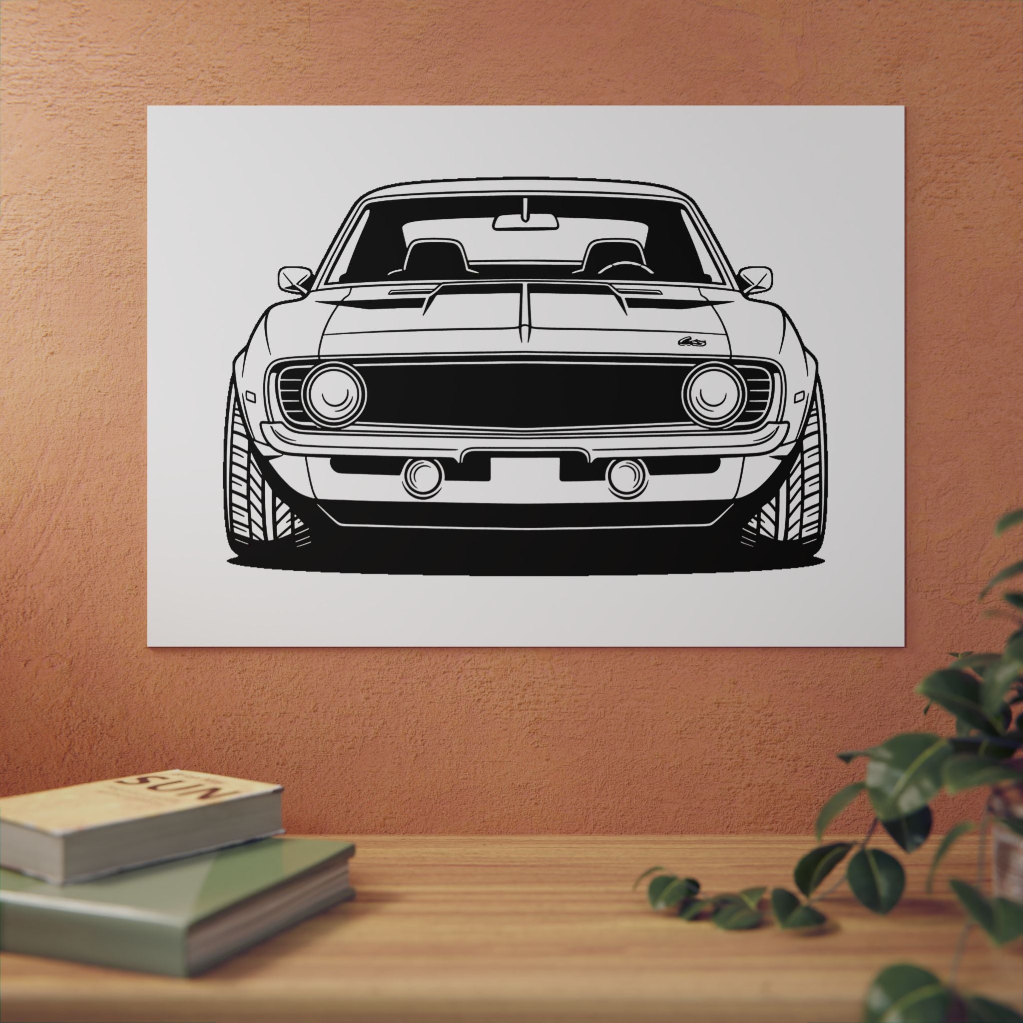 1969 Chevrolet Camaro SS Metal Wall Sign