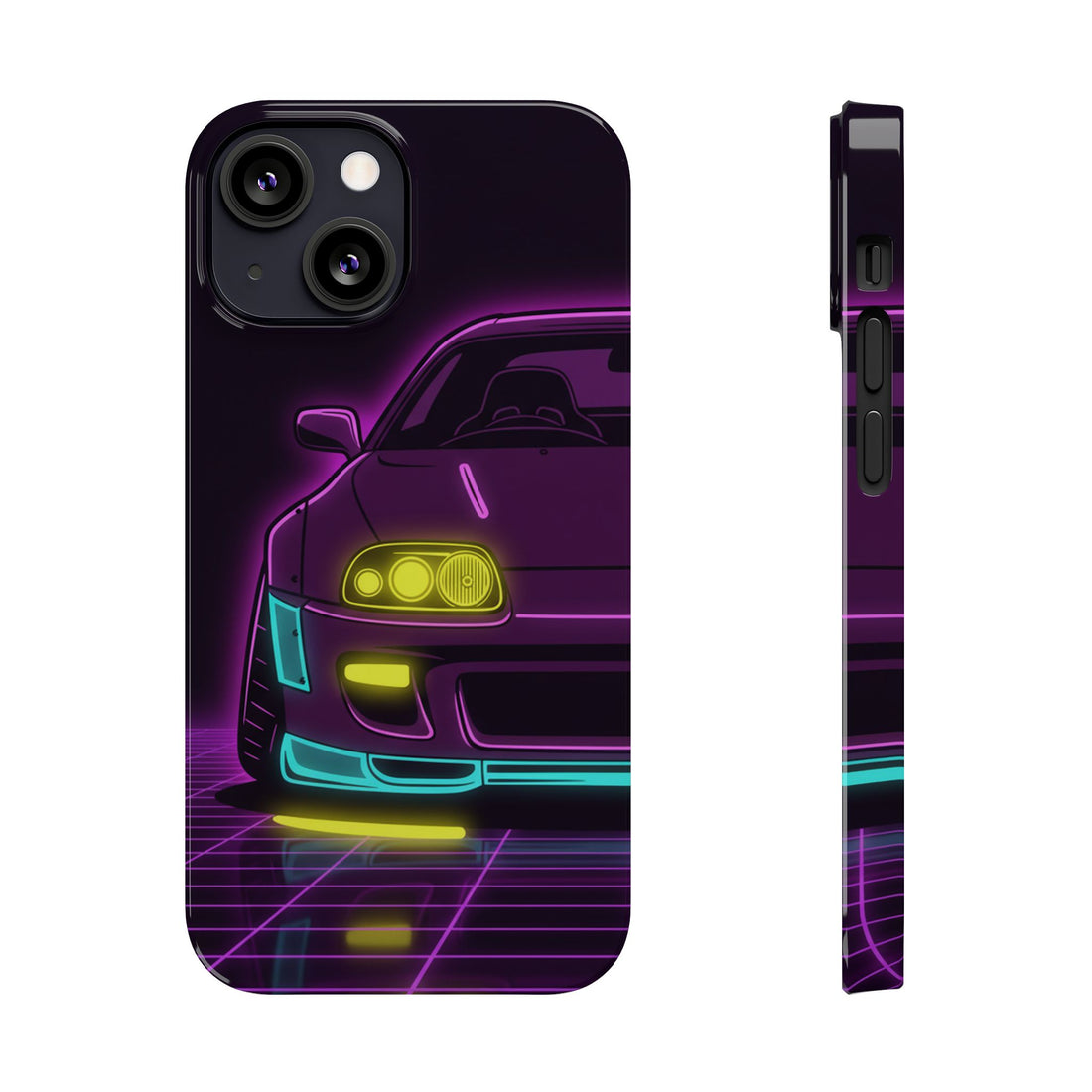 Toyota Supra MK4 Neon Synthwave Phone Case