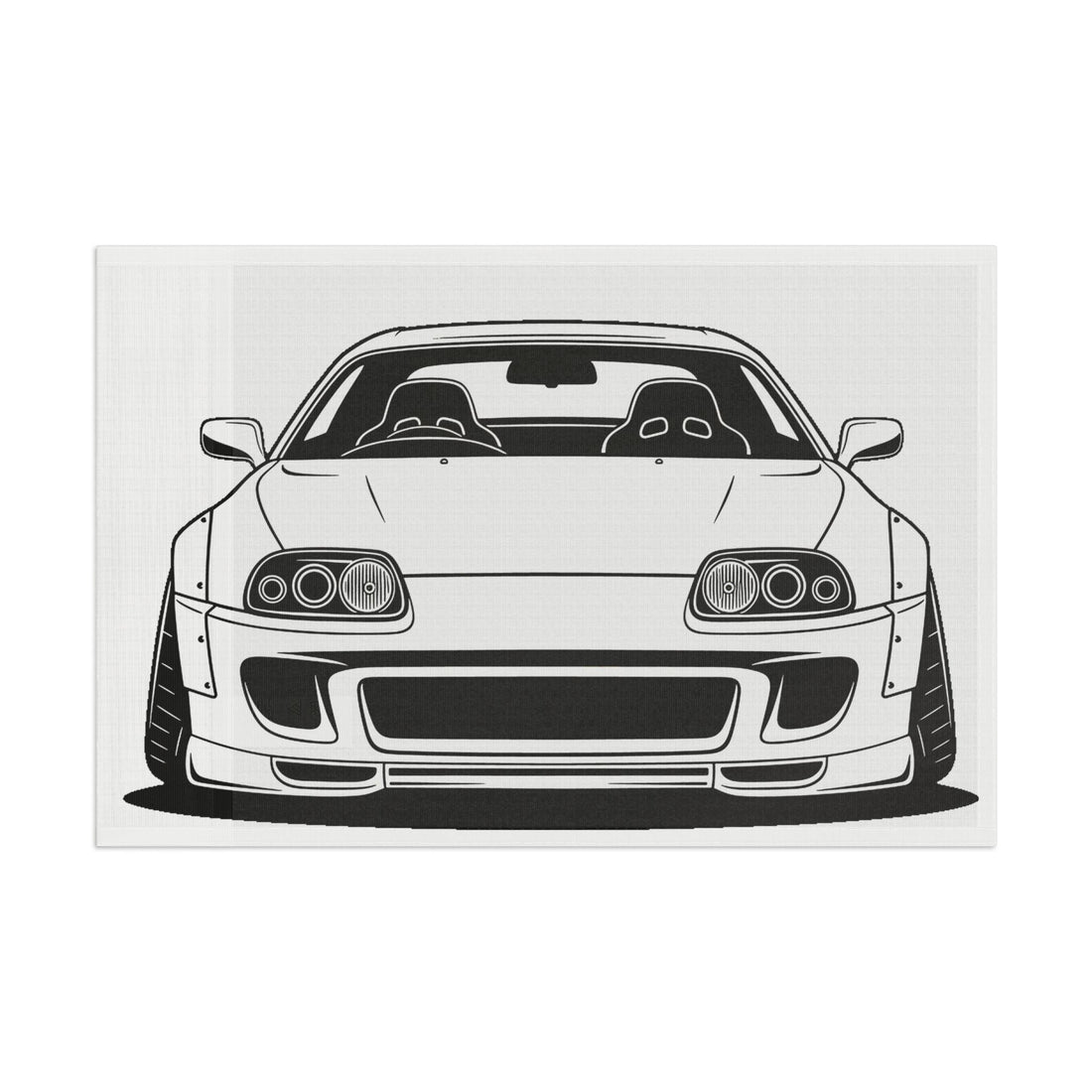 Toyota Supra MK4 Garage Flag