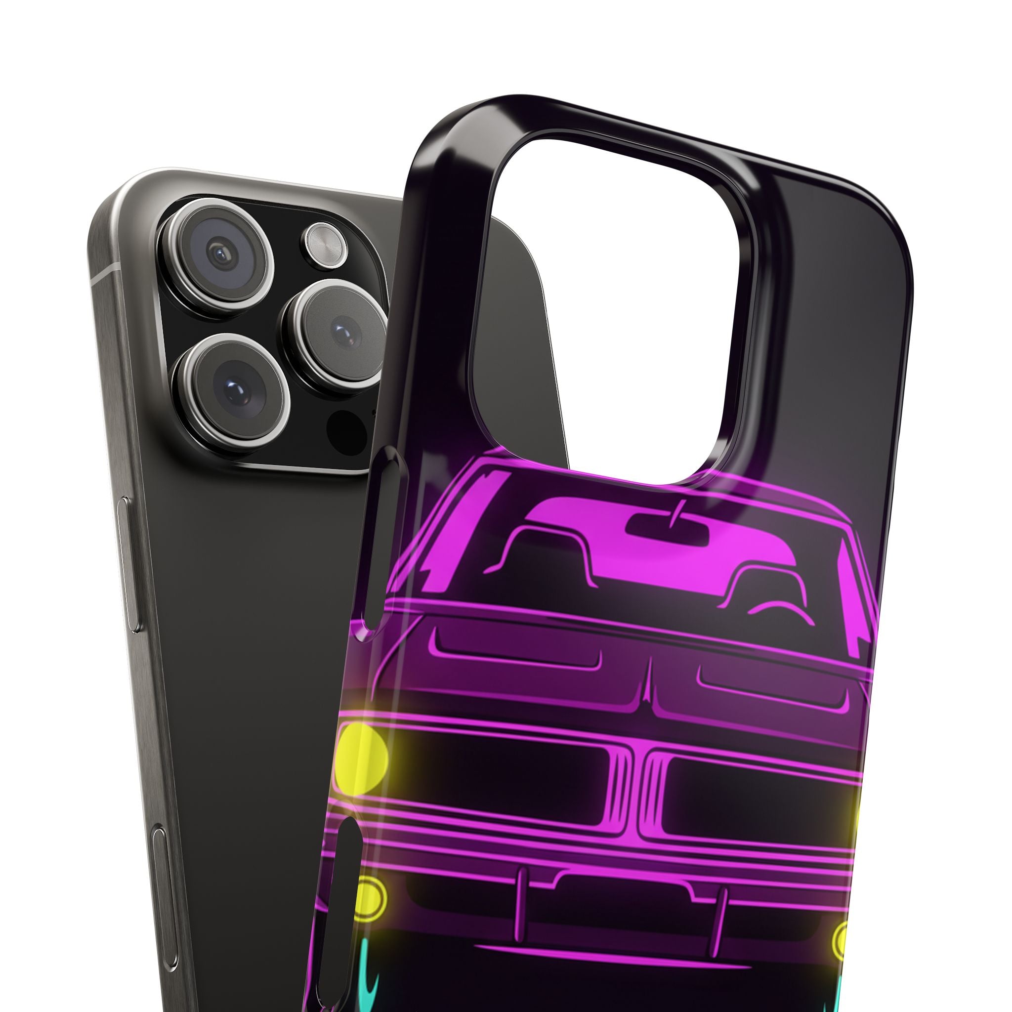 Dodge Charger R/T (1968-70) Resto-Mod Neon Synthwave Phone Case