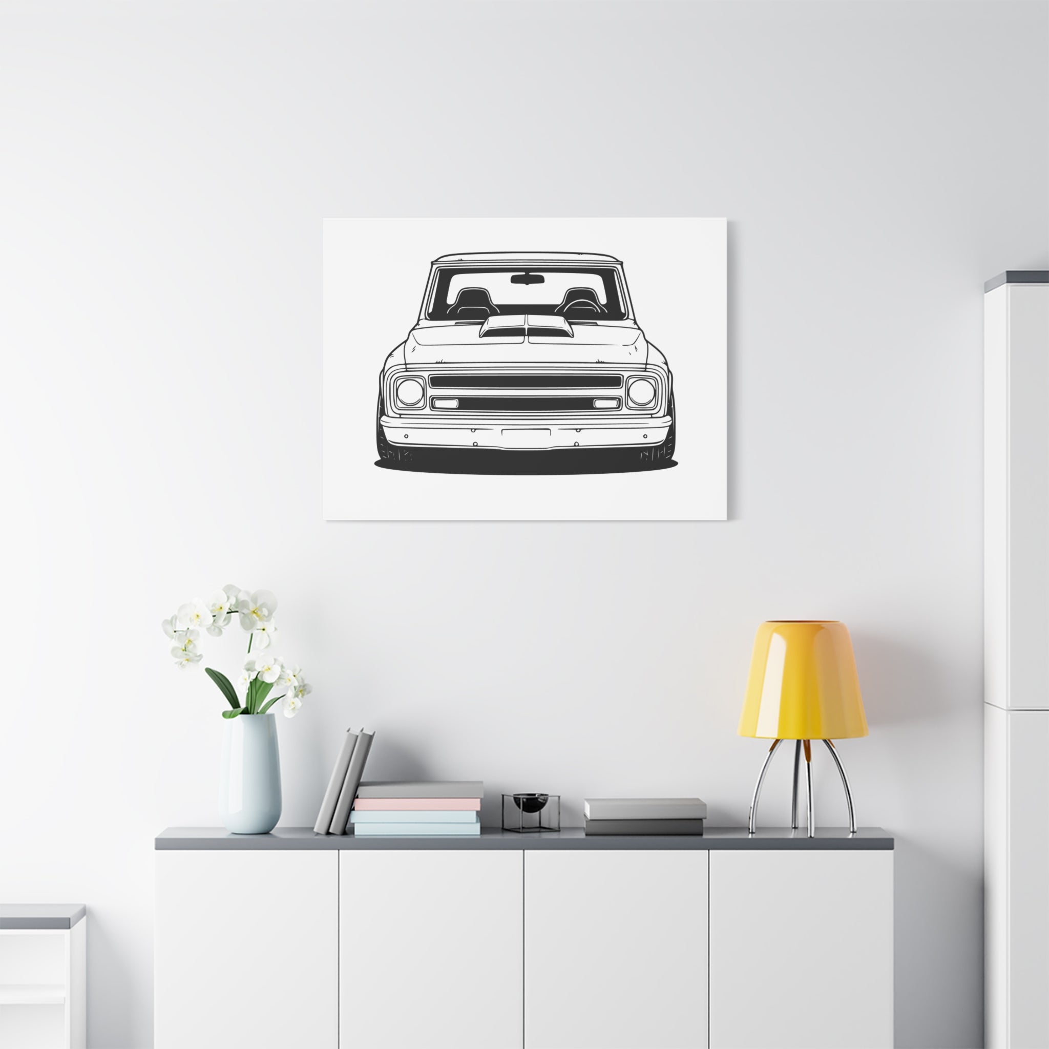 Chevy C10 Pickup (1967-72) Canvas Wall Art