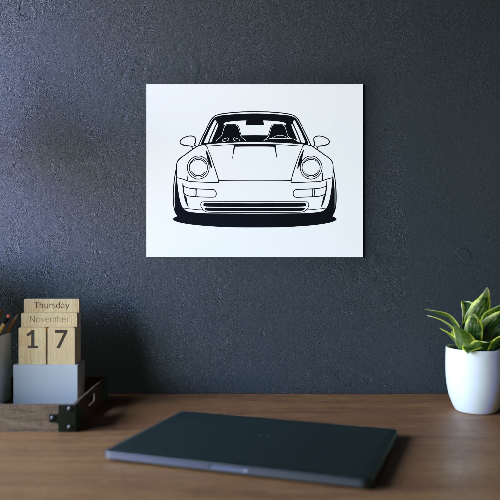 Porsche 964 Singer Metal Wall Sign