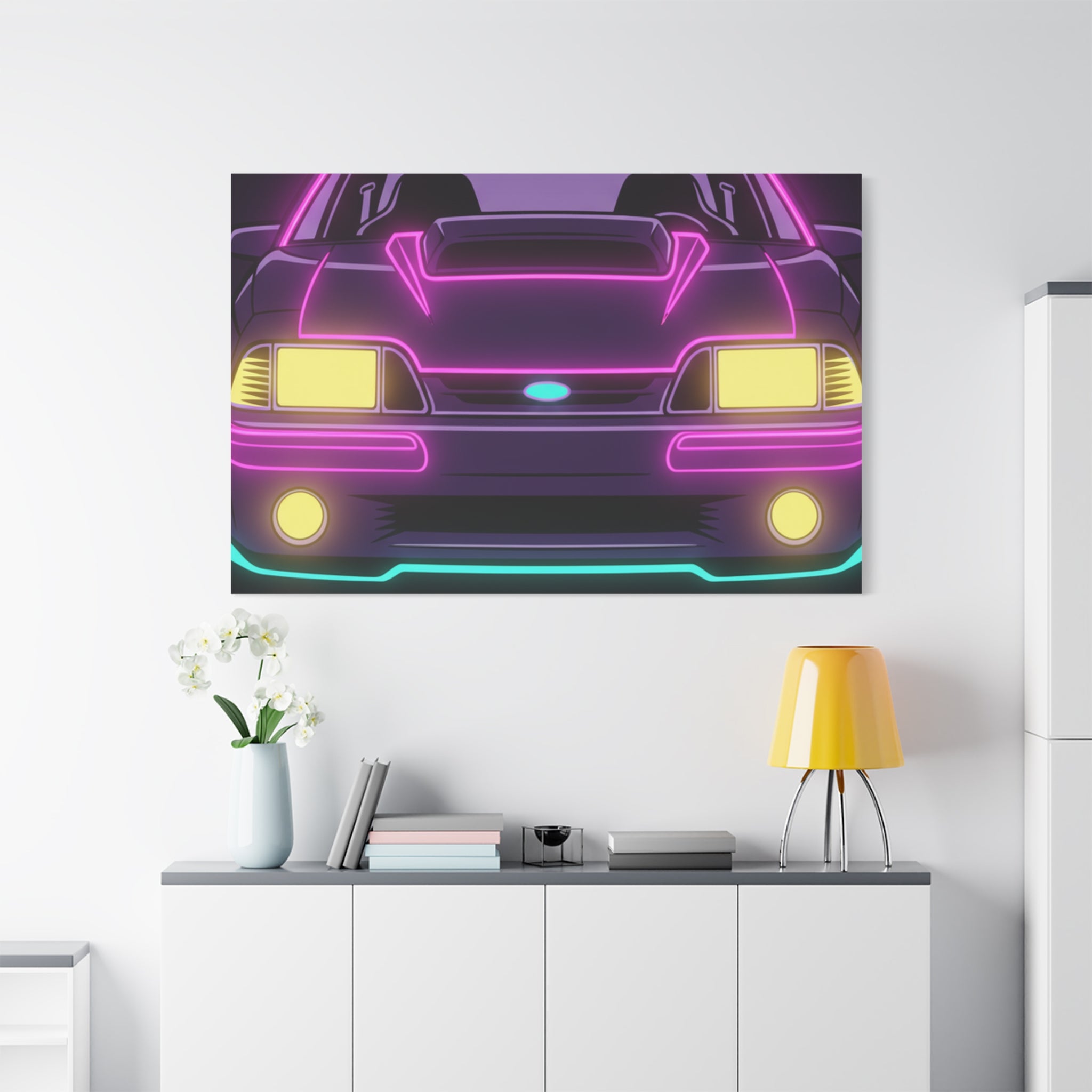 Ford Mustang Fox Body GT Canvas Wall Art
