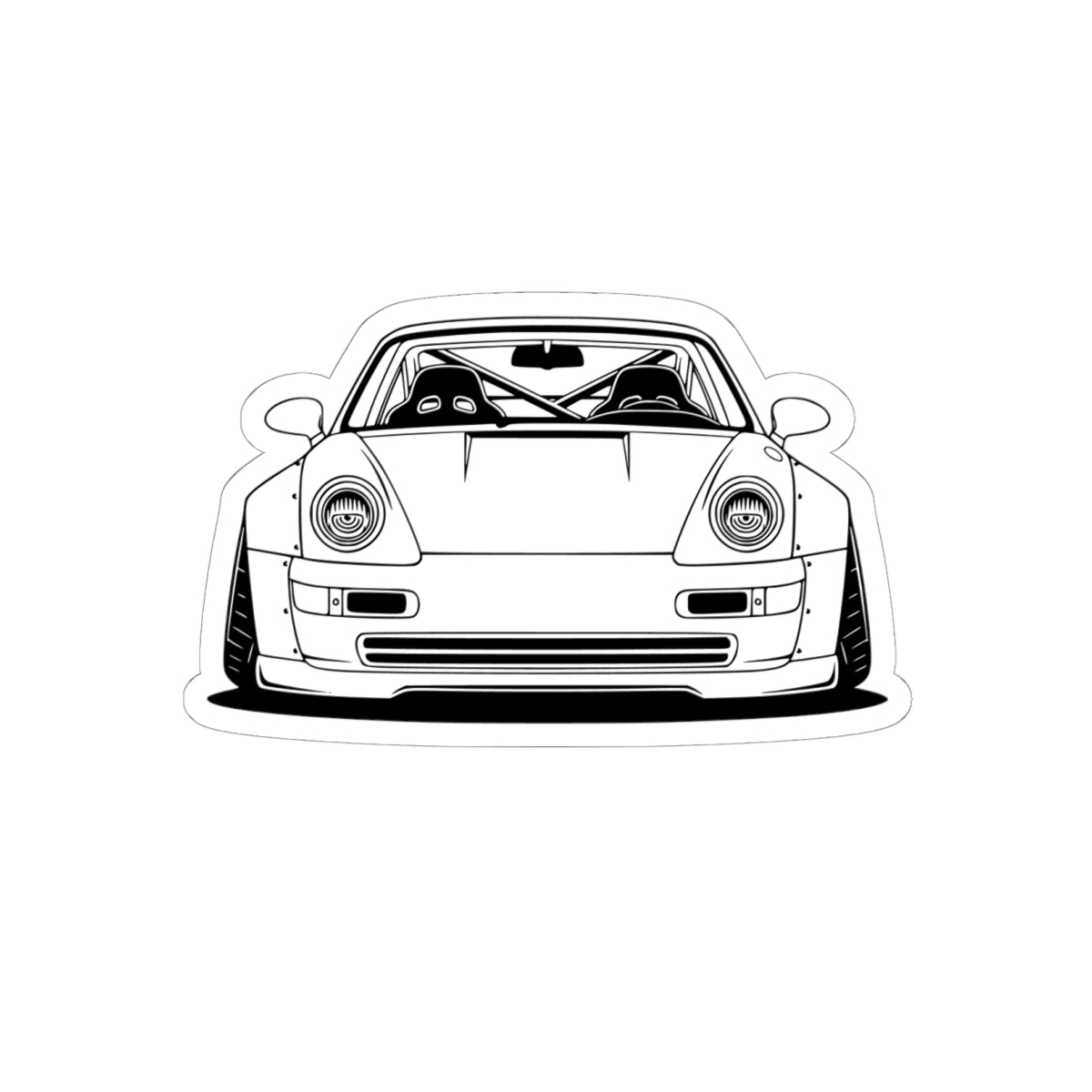 Porsche 964 Turbo Sticker