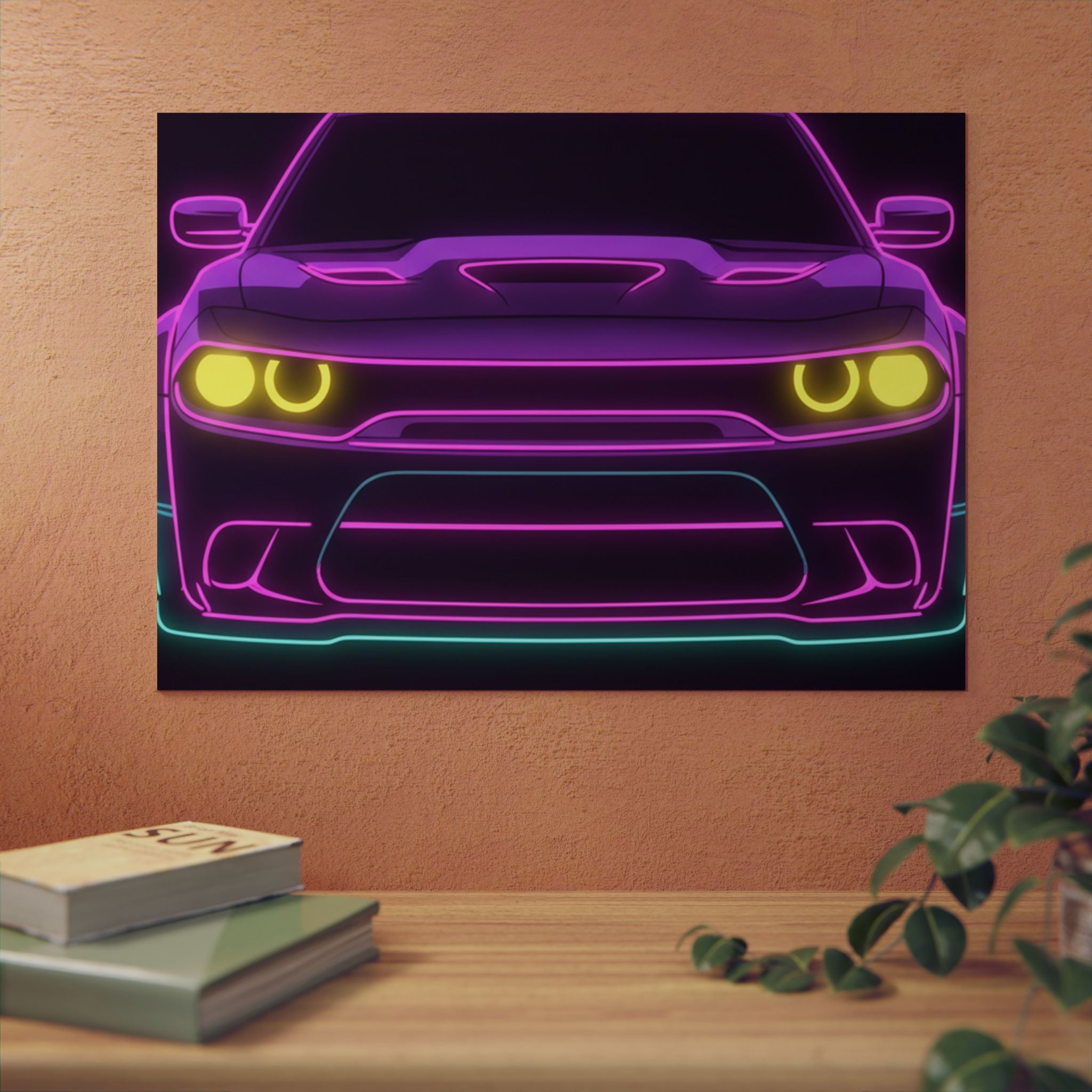 Dodge Challenger SRT Hellcat Metal Wall Sign