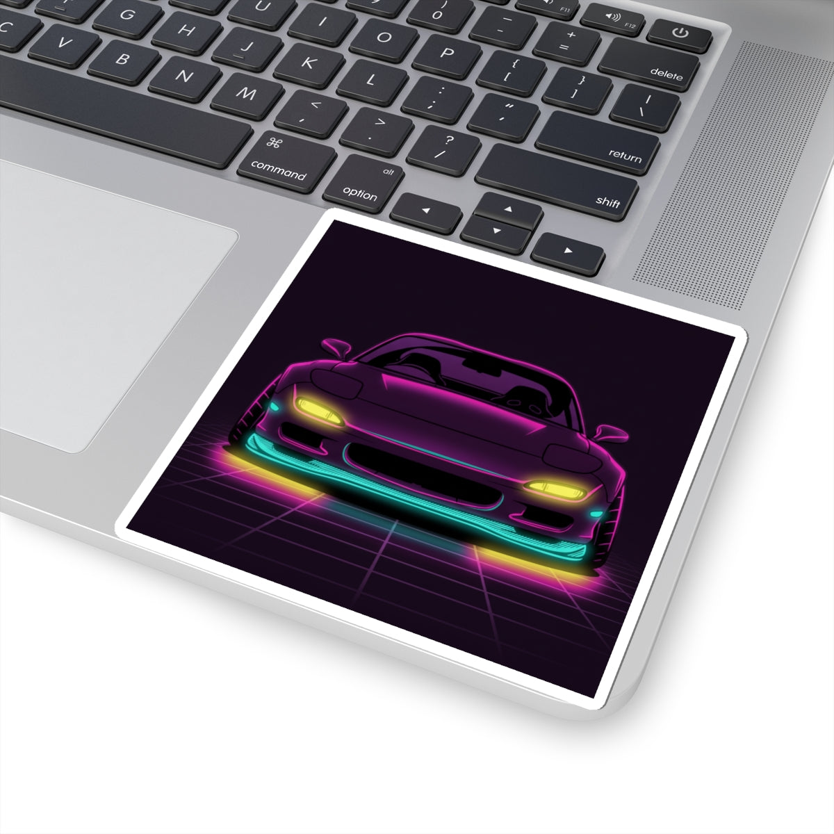 Mazda RX-7 FD Neon Synthwave Sticker