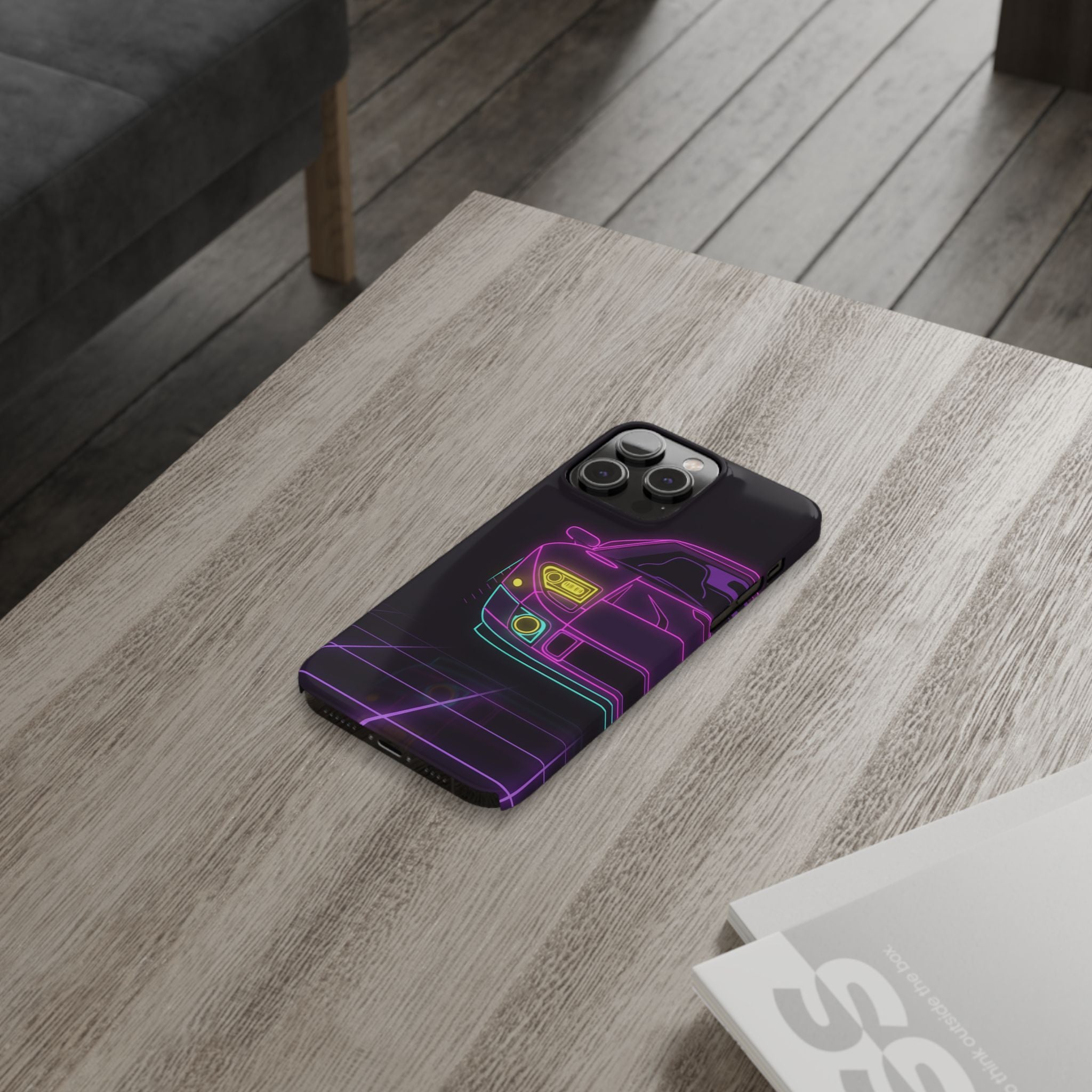 Ford GT40 (1964-69) Neon Synthwave Phone Case