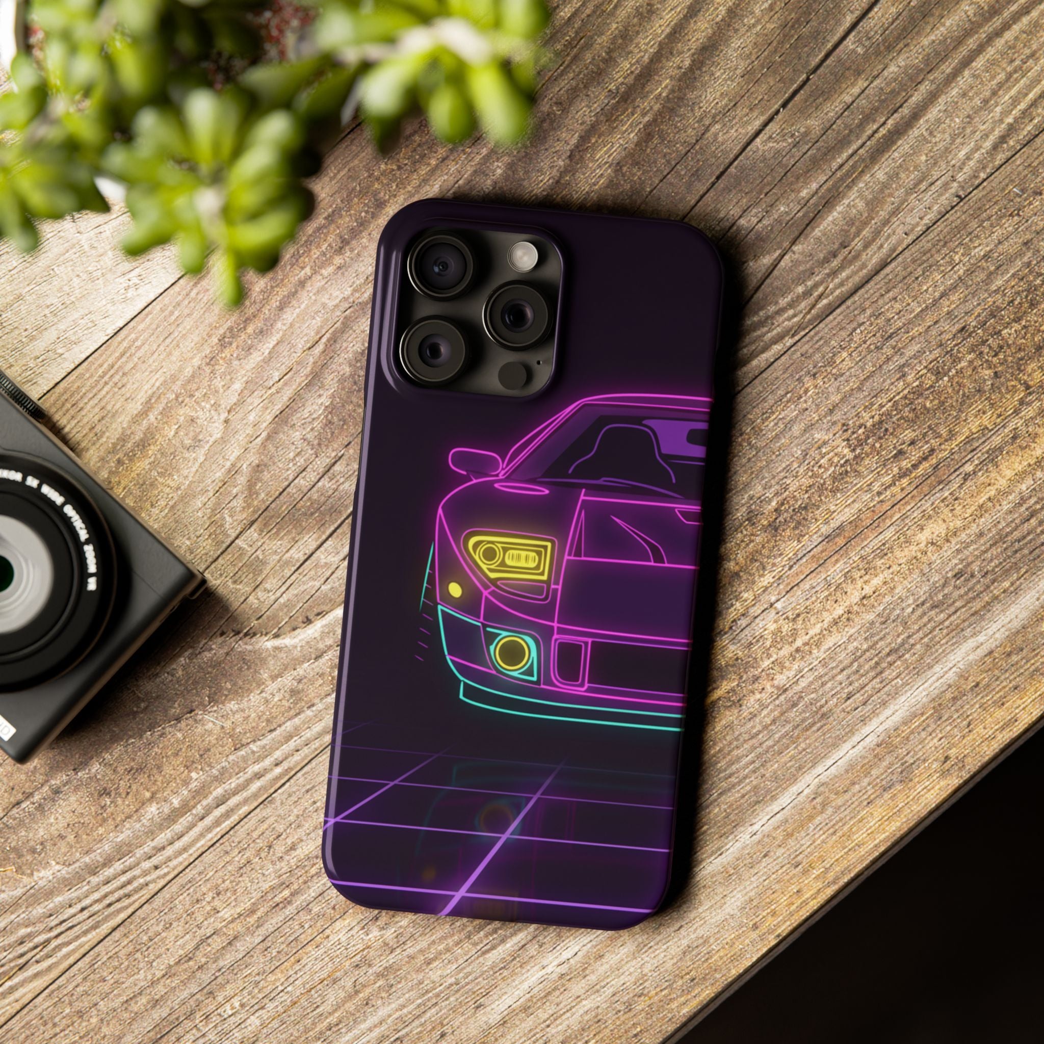 Ford GT40 (1964-69) Neon Synthwave Phone Case