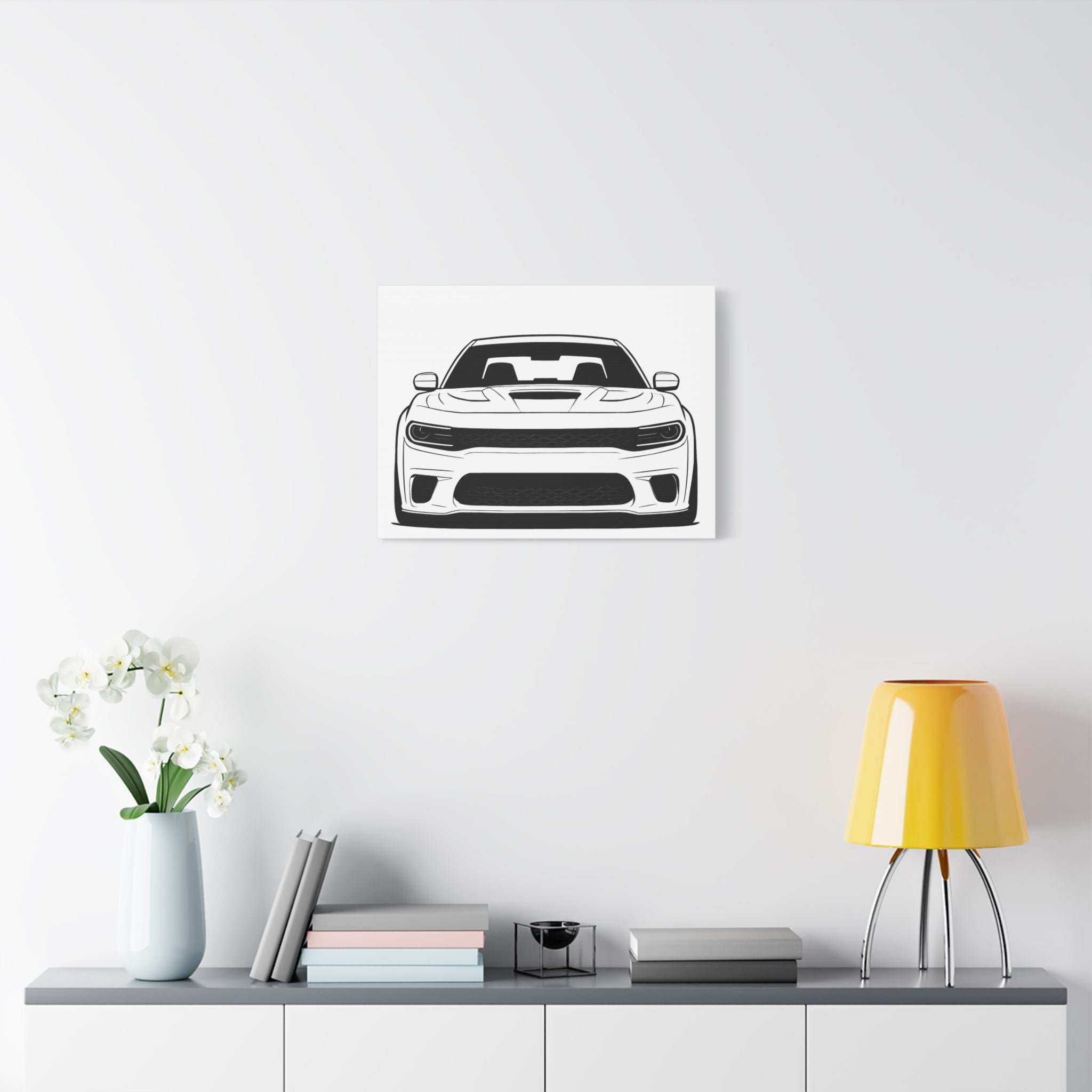 Dodge Charger SRT Hellcat Canvas Wall Art