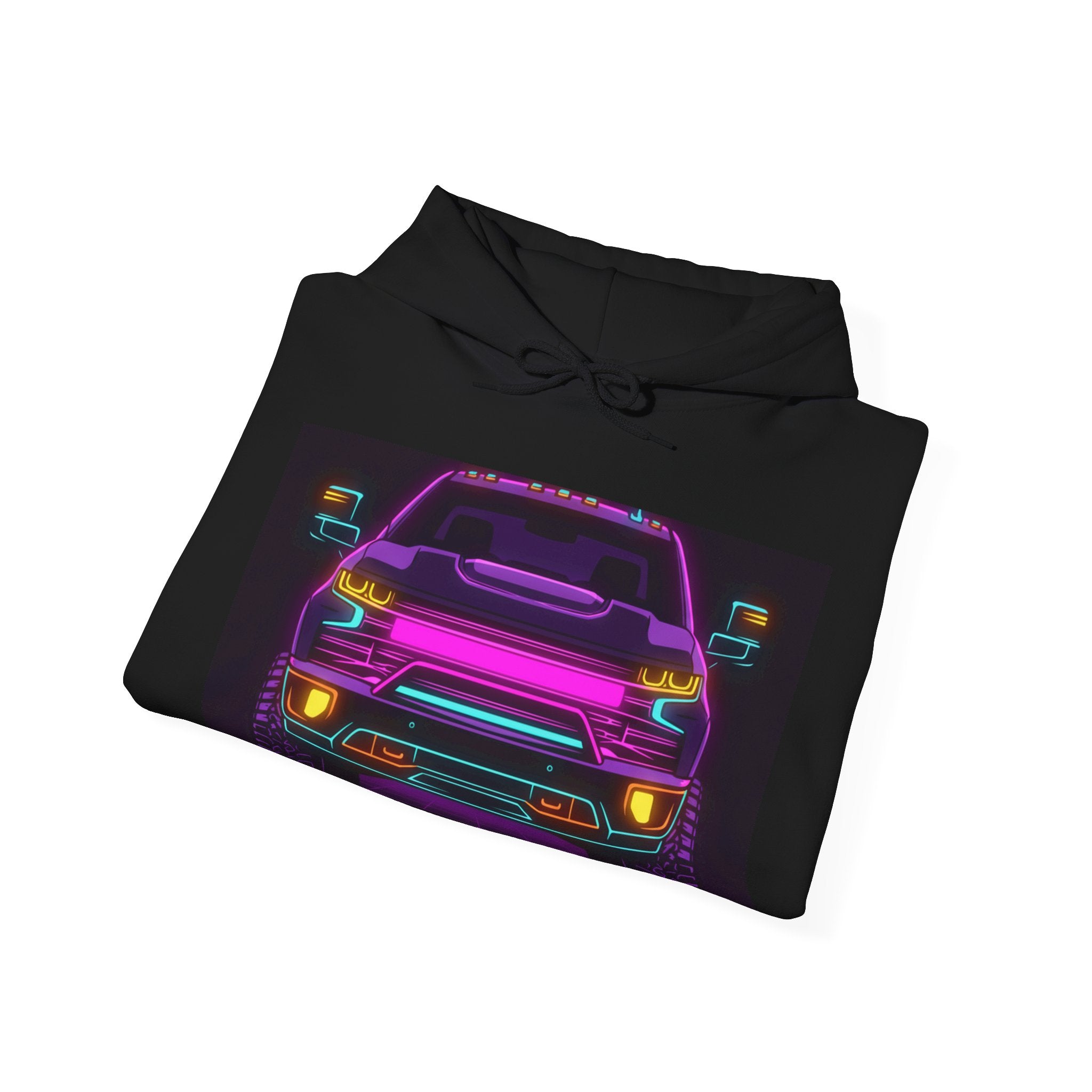 Chevy Silverado Trail Boss (2019+) Neon Synthwave Unisex Hoodie