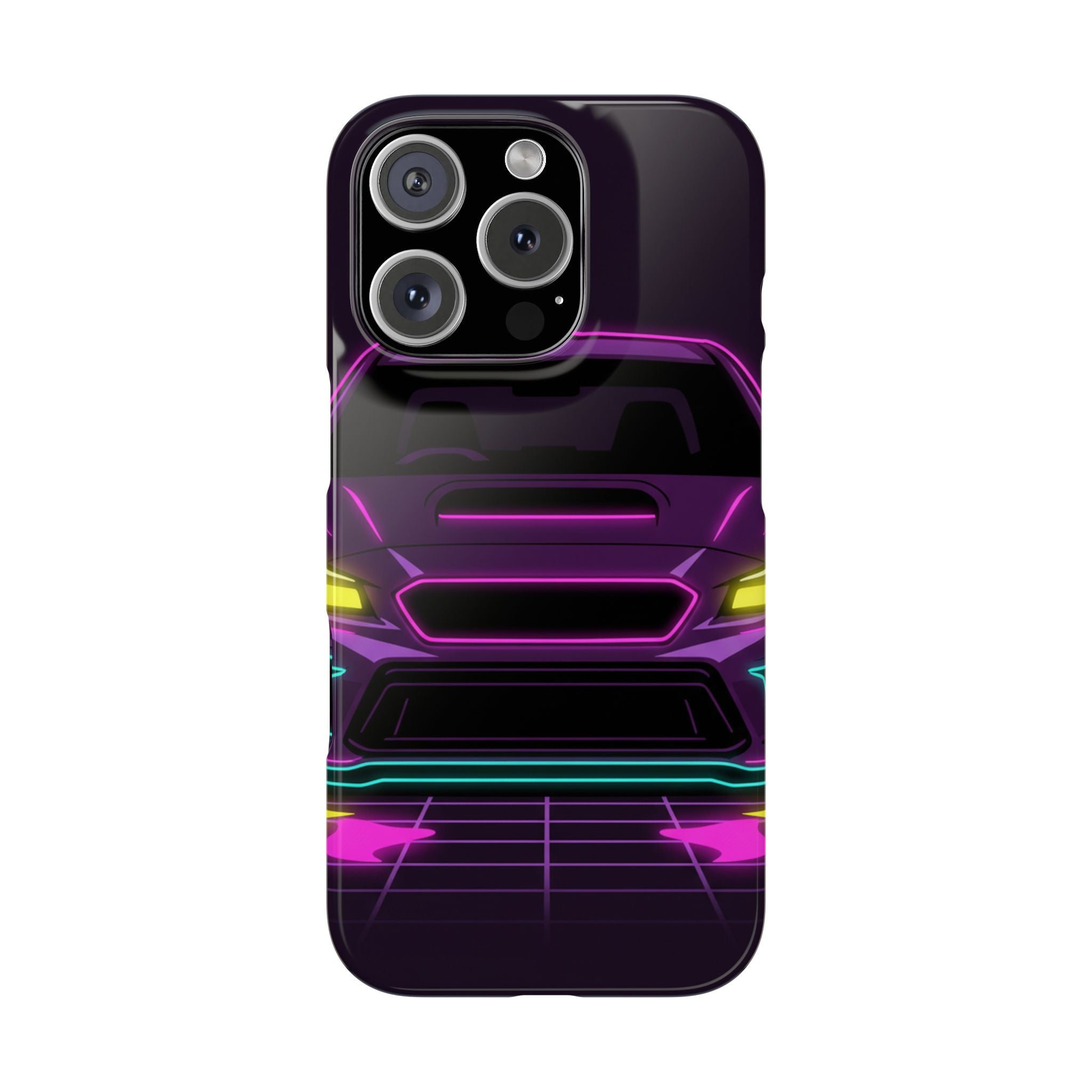 Subaru WRX STI Neon Synthwave Phone Case