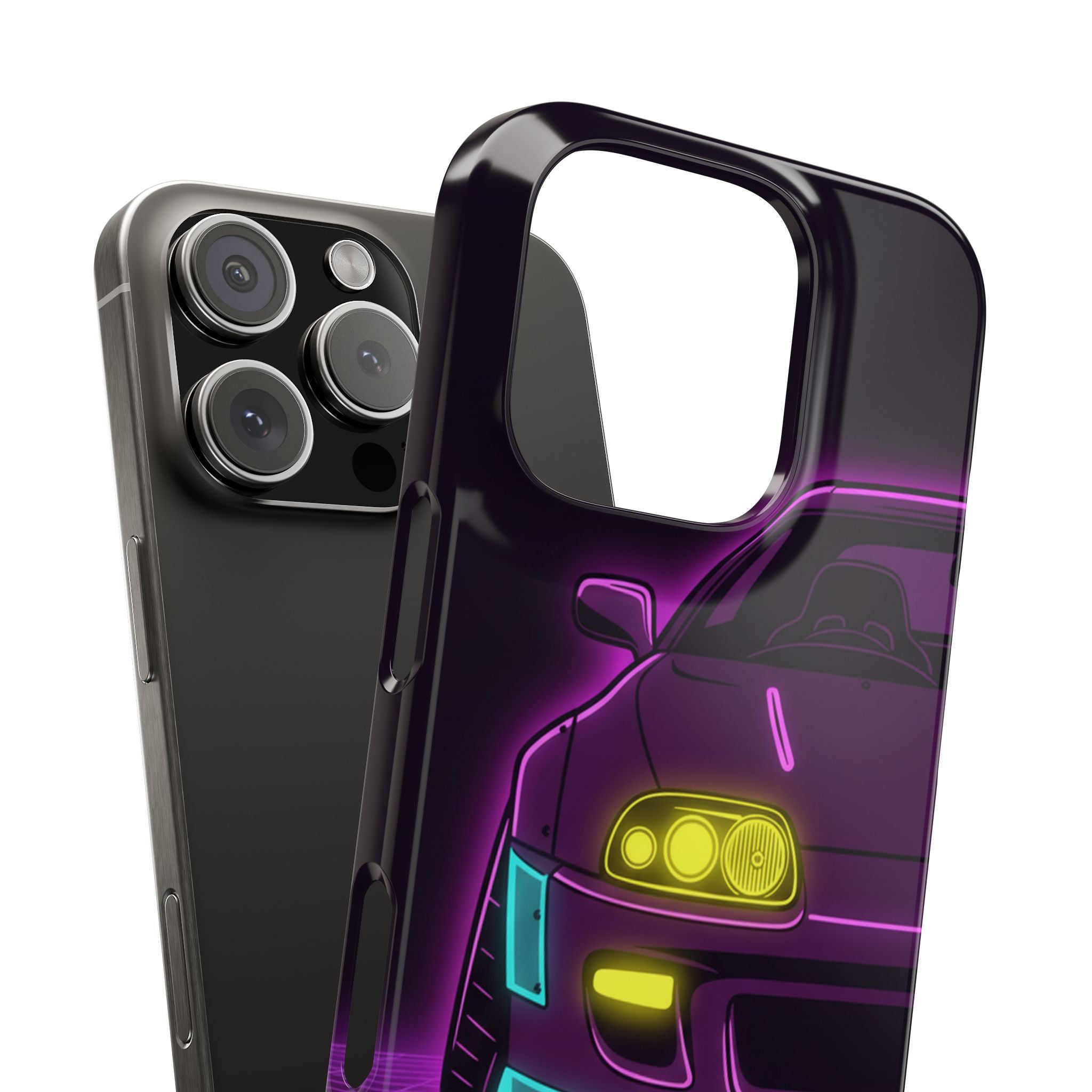 Toyota Supra MK4 Neon Synthwave Phone Case